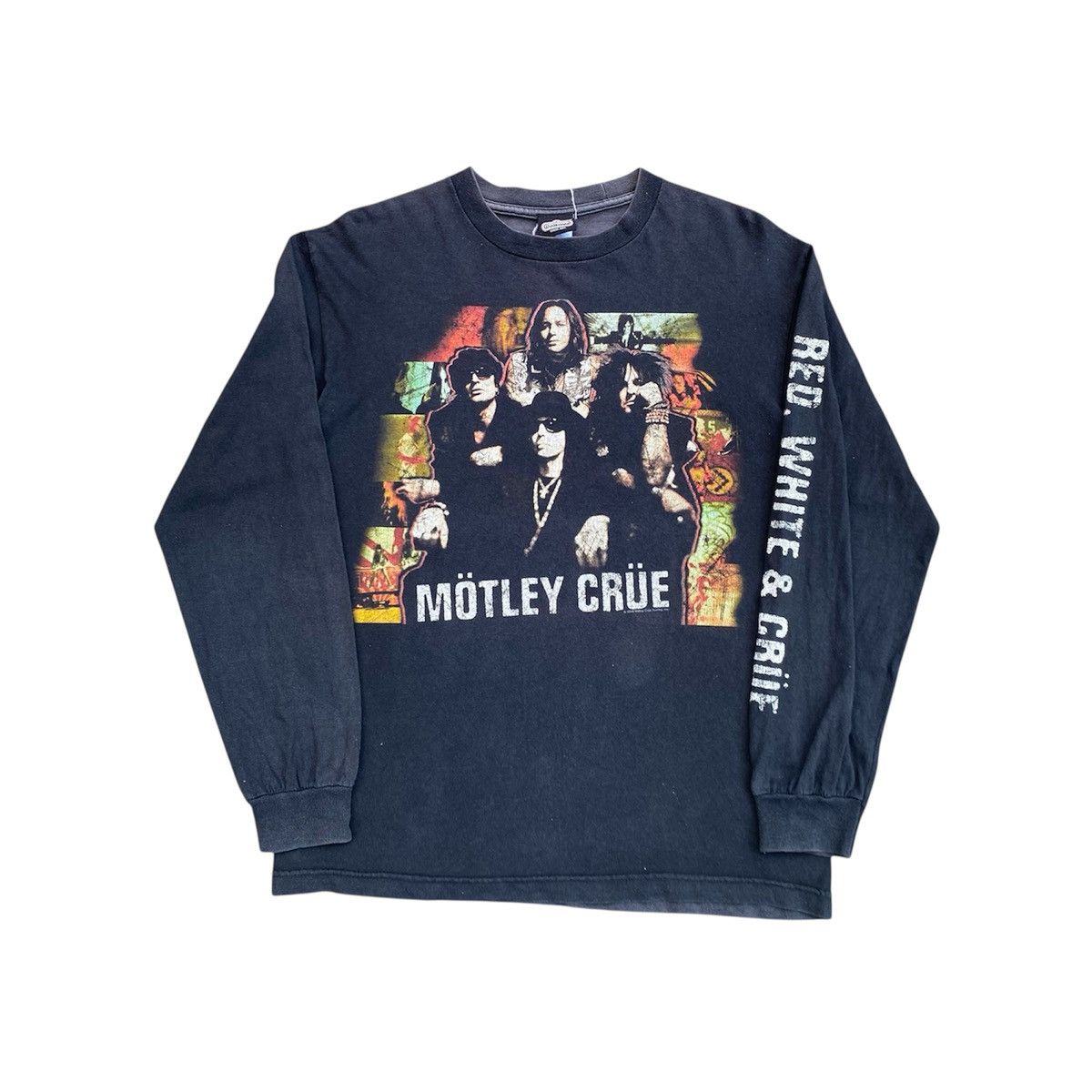Vintage Motley Crue Band Tshirt Long Sleeve