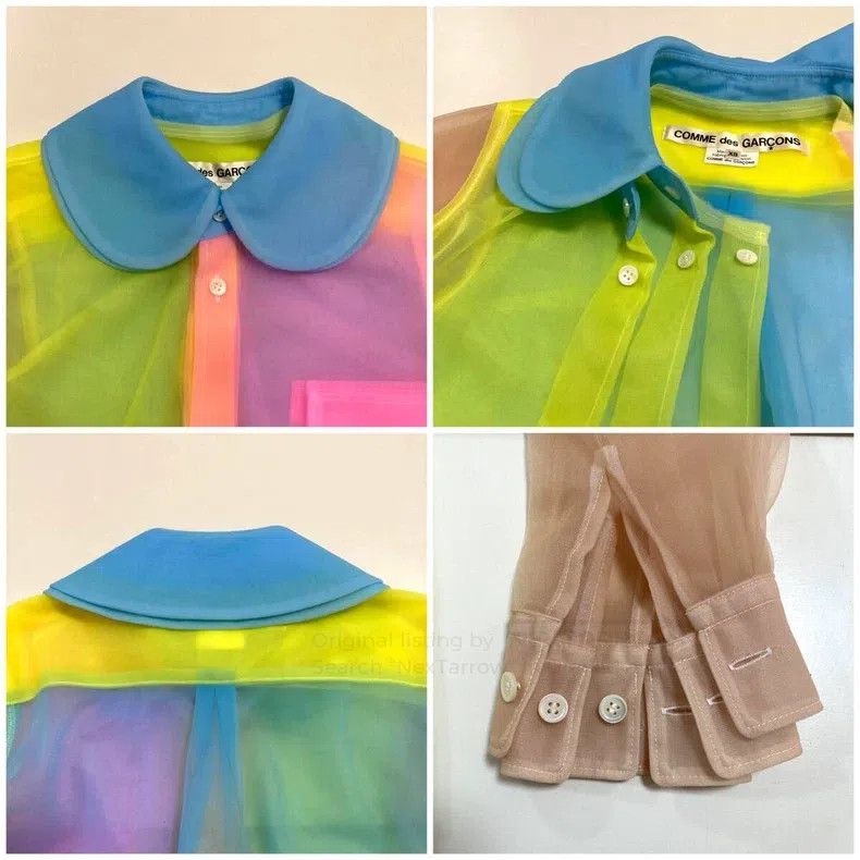 Comme des Garcons Comme Des Garcons Three-layer Perspective Round Neck Shirt Size XS / US 0-2 / IT 36-38 - 7 Thumbnail