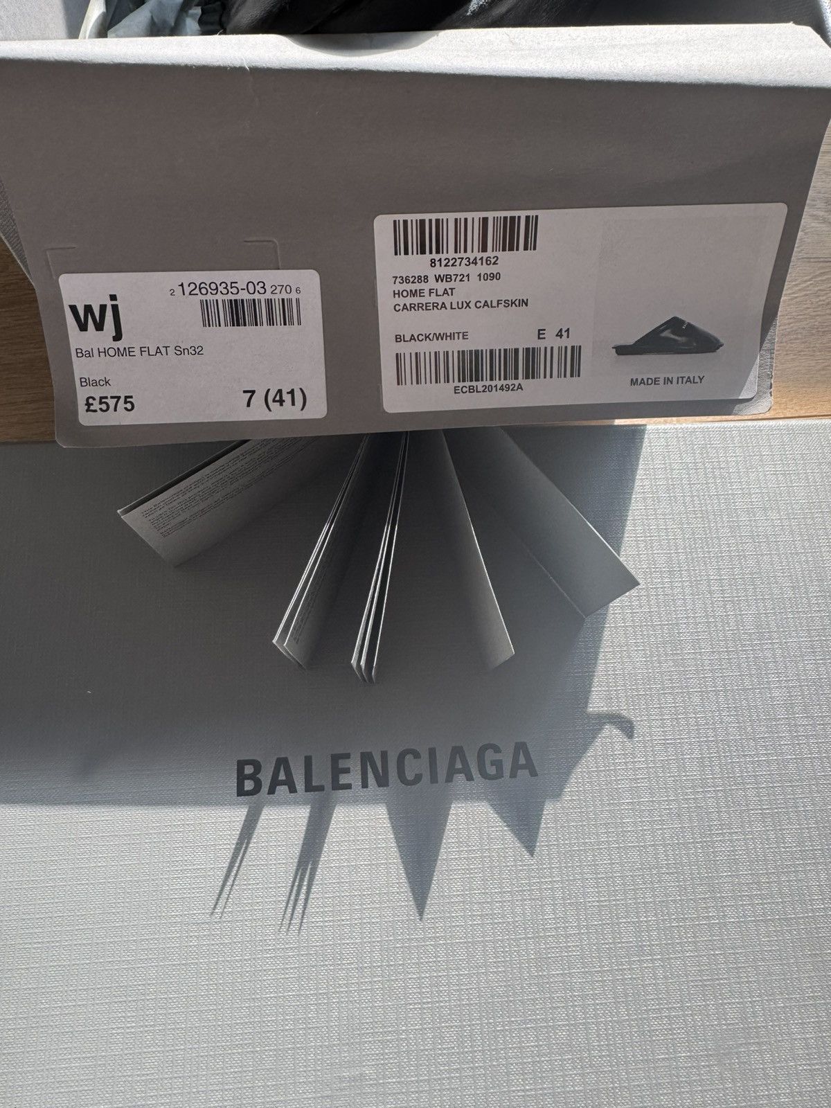 Balenciaga Balenciaga HOME FLAT Leather Mule Slippers Size US 7 / EU 40 - 5 Thumbnail