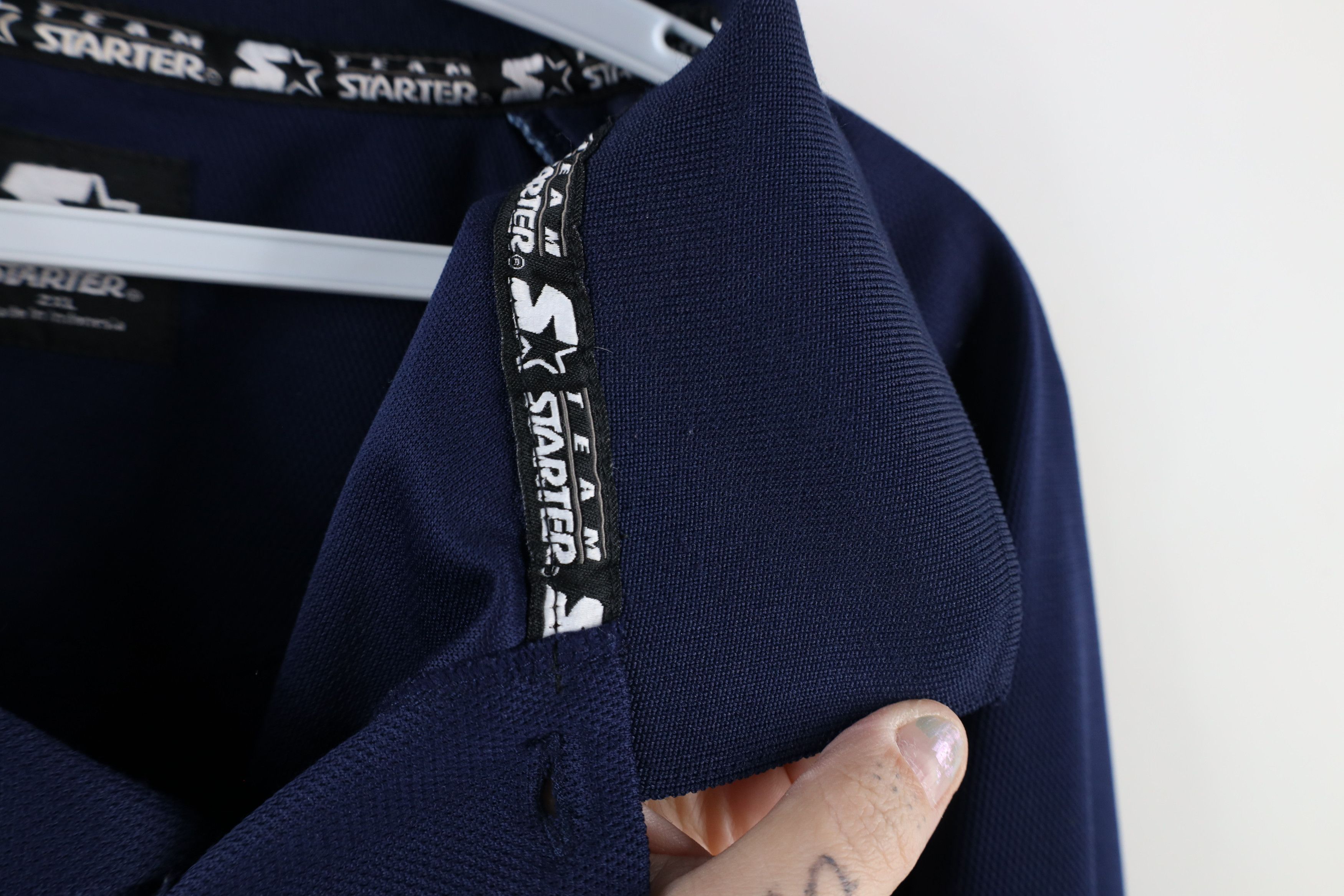 Starter × Vintage Vintage 90s Starter University of North Carolina Polo Shirt Size US XXL / EU 58 / 5 - 7 Thumbnail