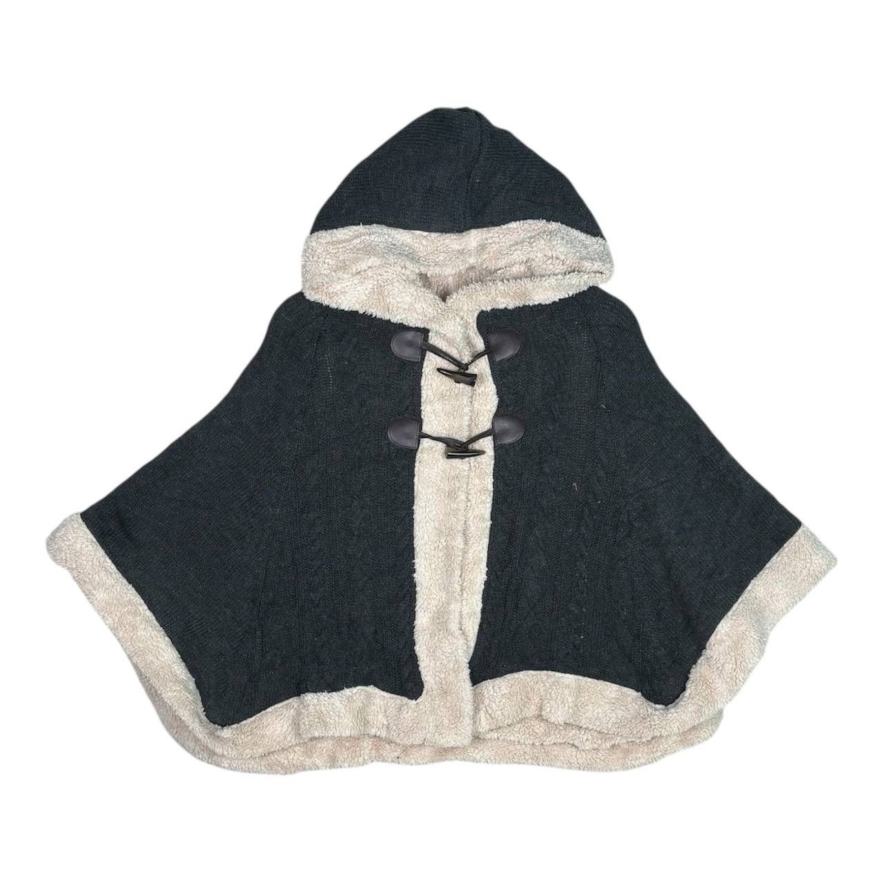 Japanese Brand Japanese Ho Jean Faux Fur Hooded Poncho Capes Cloak L Size US L / EU 52-54 / 3 - 1 Thumbnail