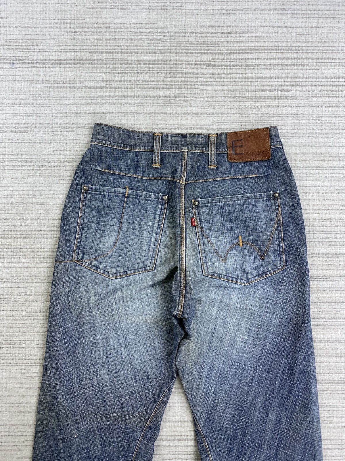 Edwin × Le Grande Bleu (L.G.B.) × Vintage Vintage Edwin E- Function Curve Distressed Denim Pants Size US 28 / EU 44 - 11 Thumbnail