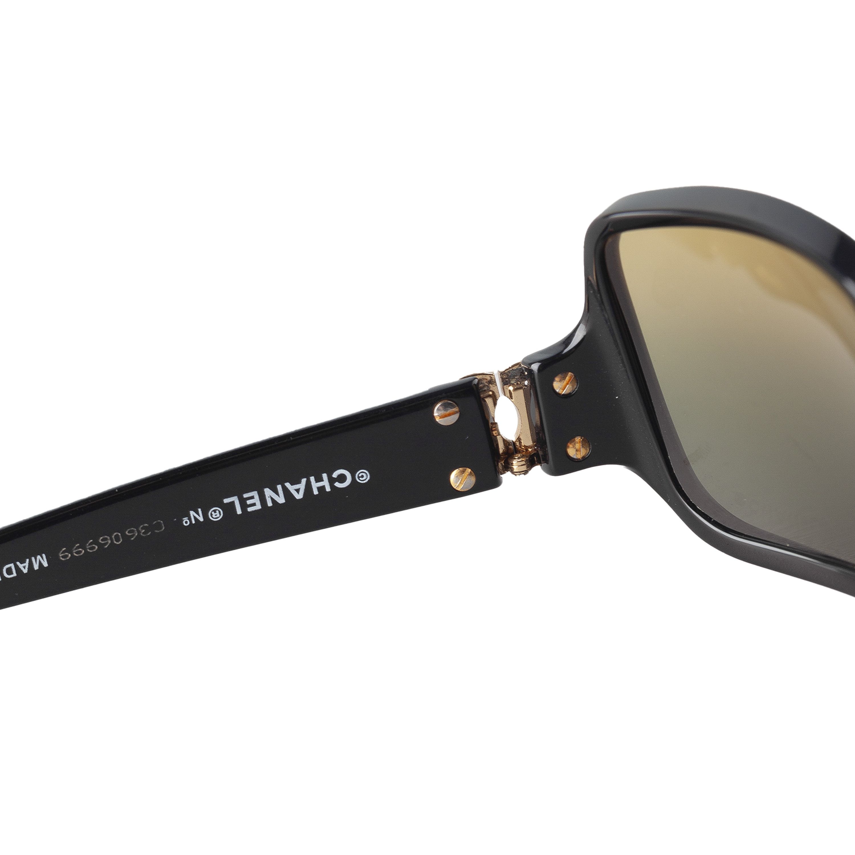Chanel Chanel 5050 C 501/18 Vintage Black Sunglasses Size ONE SIZE - 10 Thumbnail
