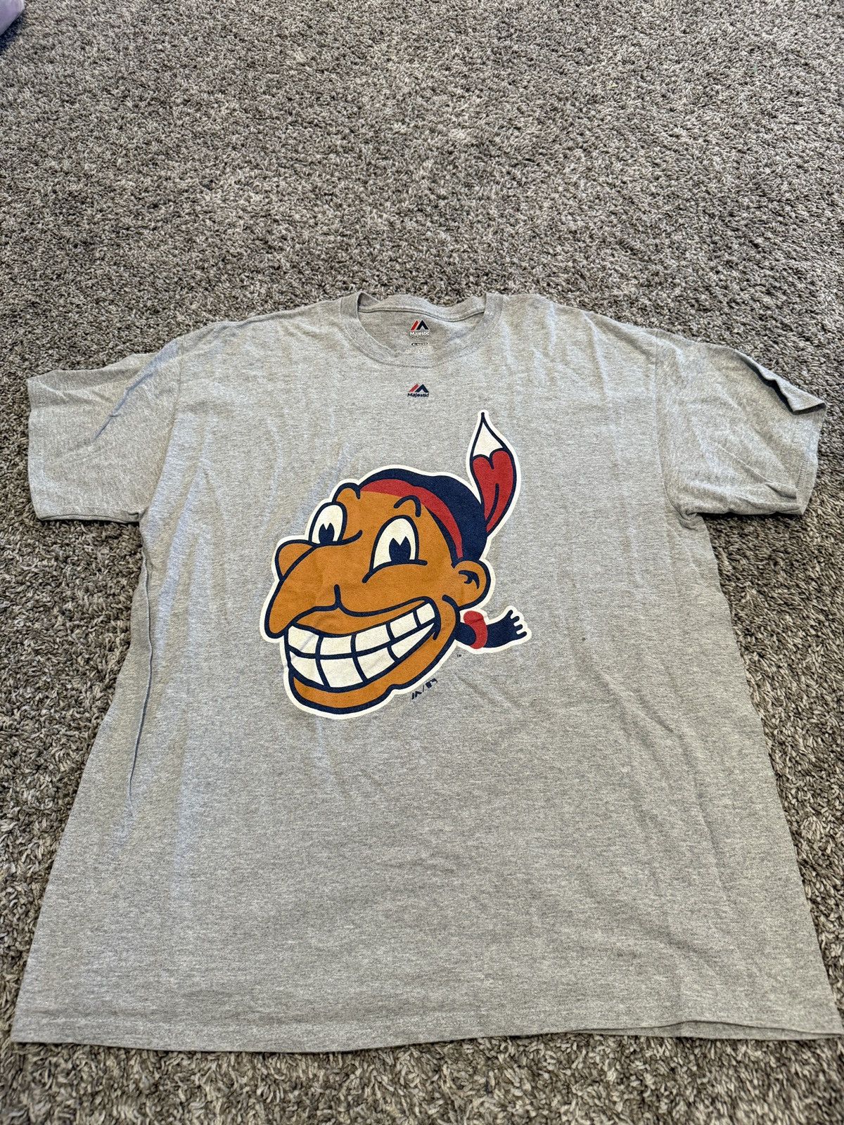 MLB × Majestic × Vintage Vintage Cleveland Indians chief wahoo tee Size US XL / EU 56 / 4 - 1 Thumbnail