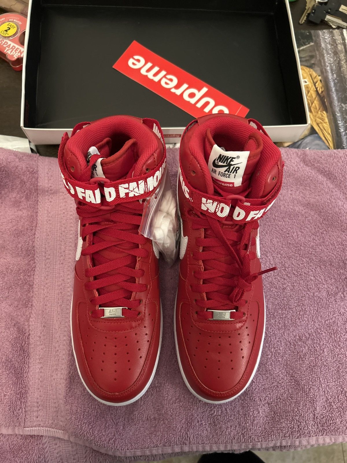 Nike × Supreme NIKE AIR FORCE 1 HIGH SUPREME SP Size US 10.5 / EU 43-44 - 3 Thumbnail