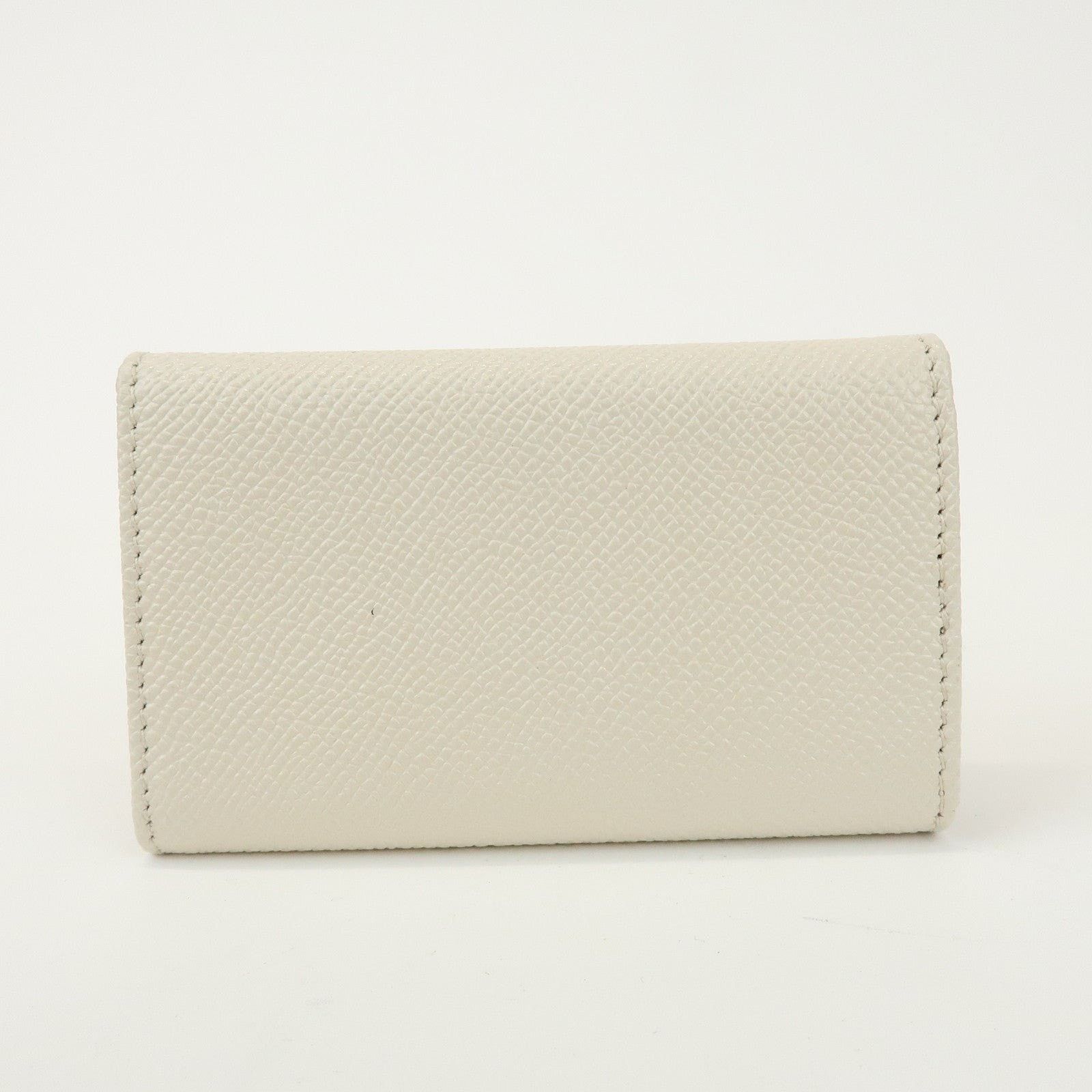 Bvlgari Bvlgari Logo Leather 6 Rings Key Holder Cream Size ONE SIZE - 2 Thumbnail