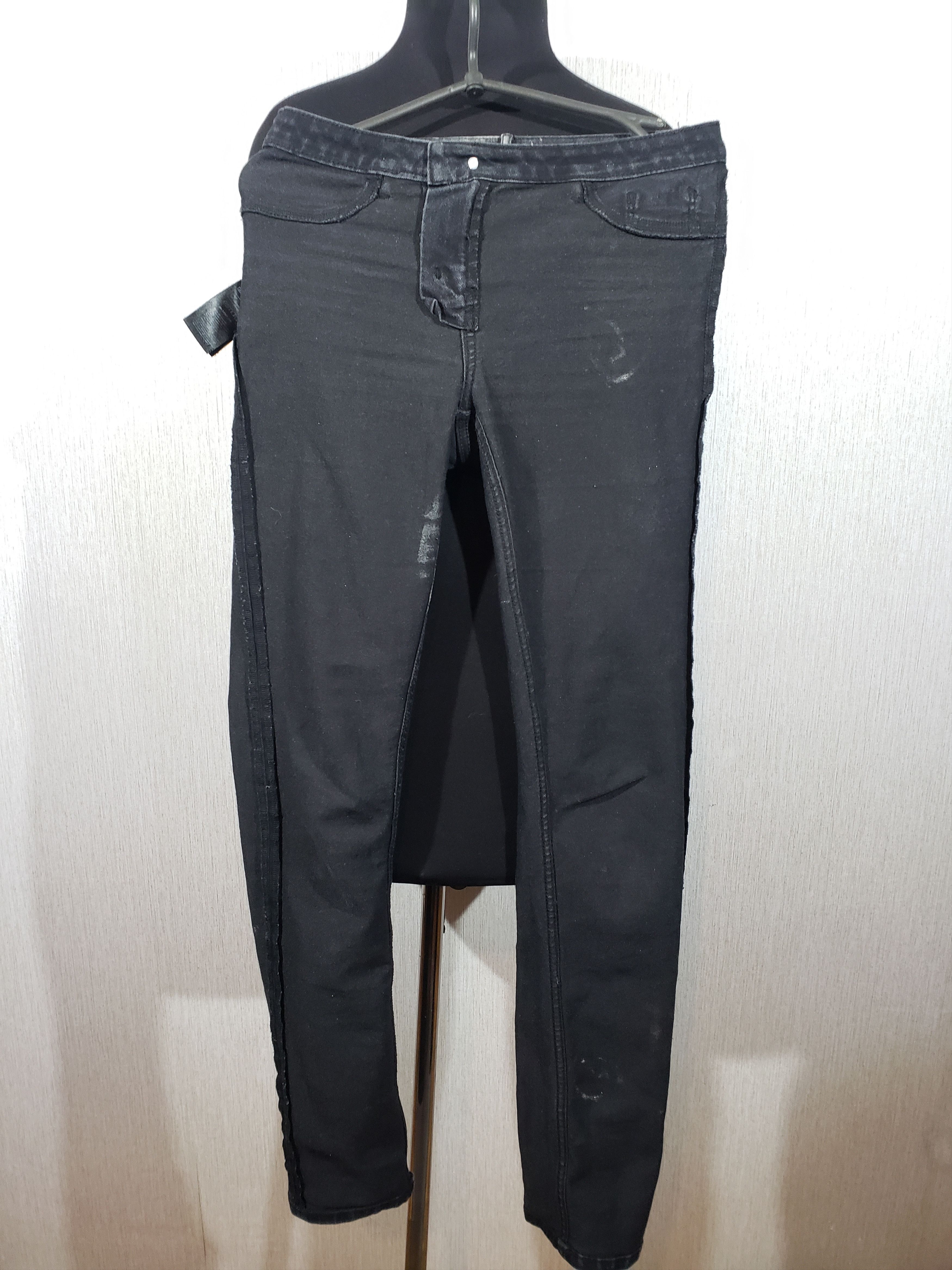 Jean Wonderful women's jeans in black with a coating. Size 30" / US 8 / IT 44 - 7 Thumbnail