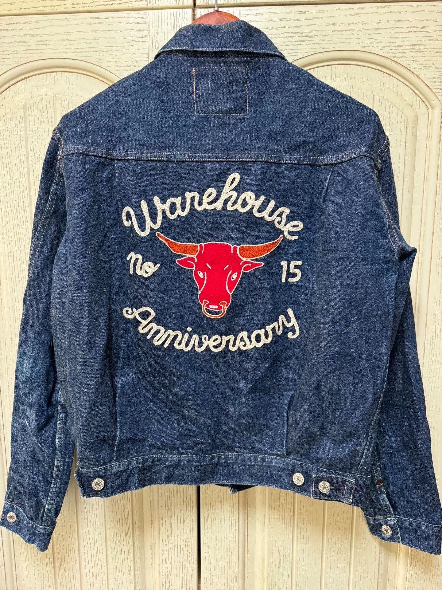 Warehouse & Co. Vintage Denim with Bull Embroidery Design Size US S / EU 44-46 / 1 - 1 Thumbnail