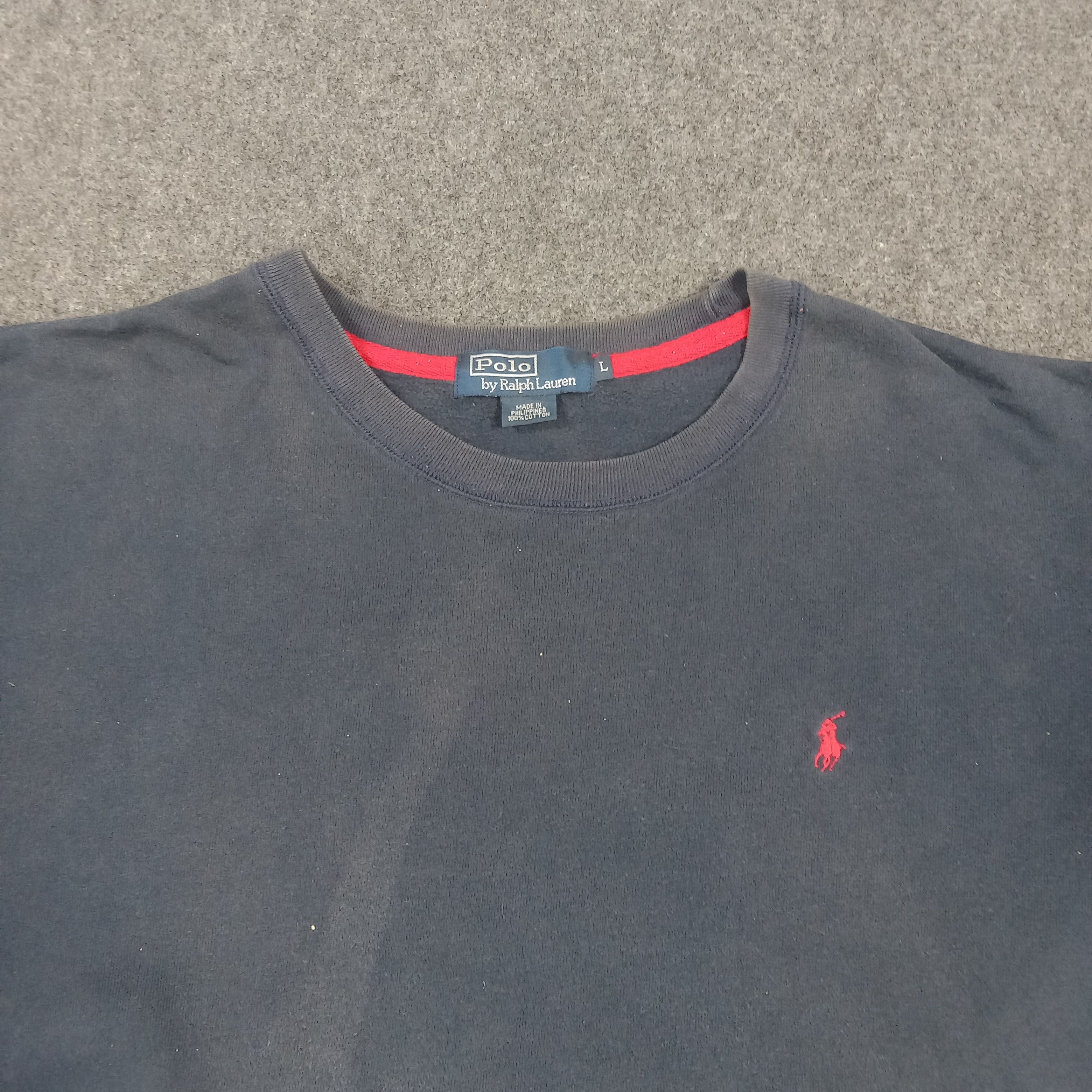 Polo Ralph Lauren Polo Ralph Laurent Embroidery Logo Plain Sweatshirt C291N11 Size US XL / EU 56 / 4 - 2 Thumbnail