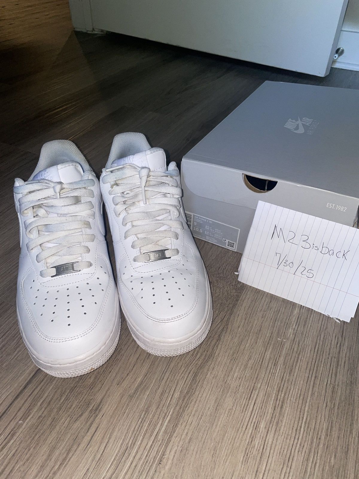 White air force 1 07’