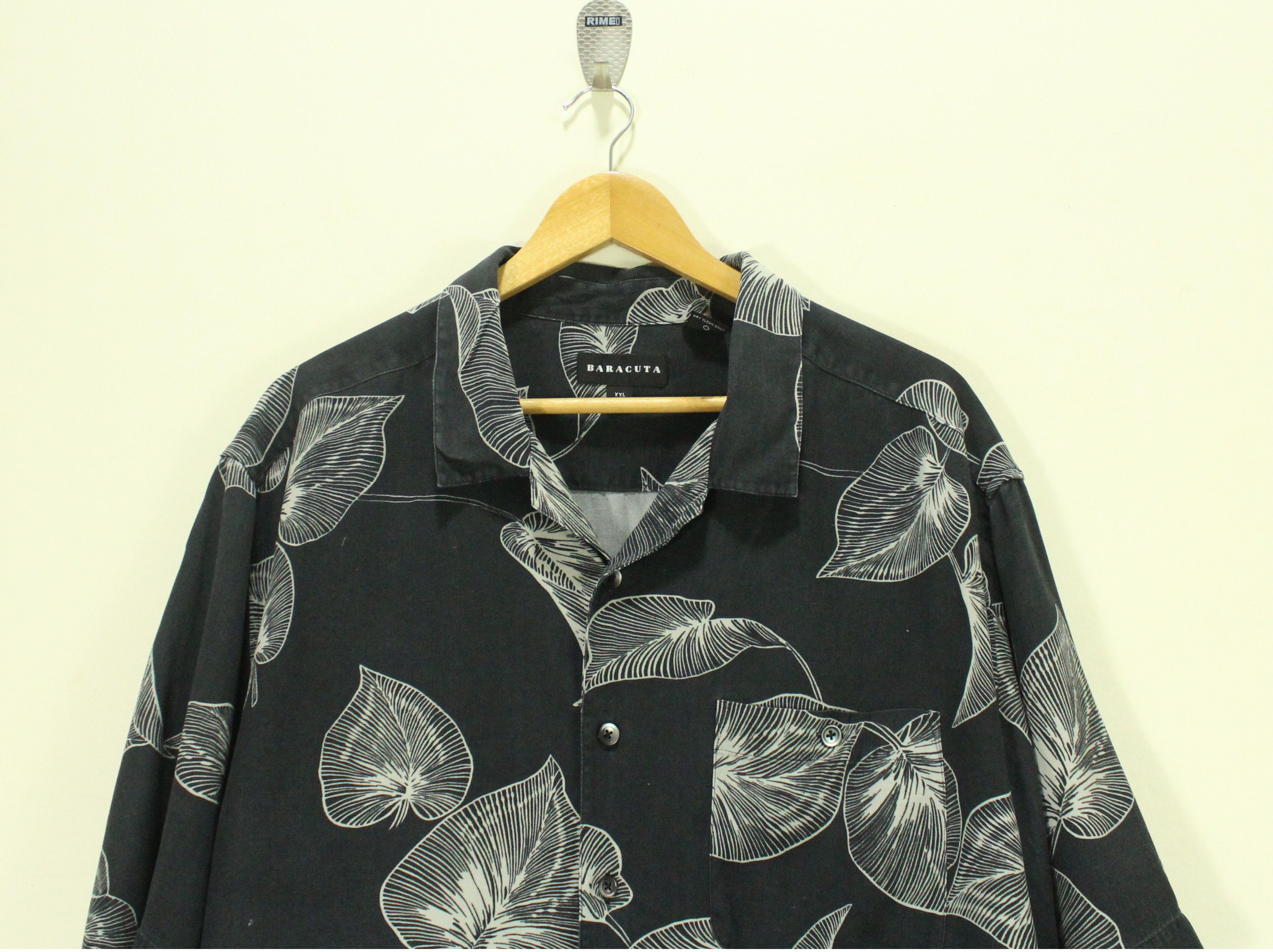Baracuta SILK 🔥 Vintage BARACUTA Shirt Pocket Floral Motif Size US XXL / EU 58 / 5 - 2 Thumbnail