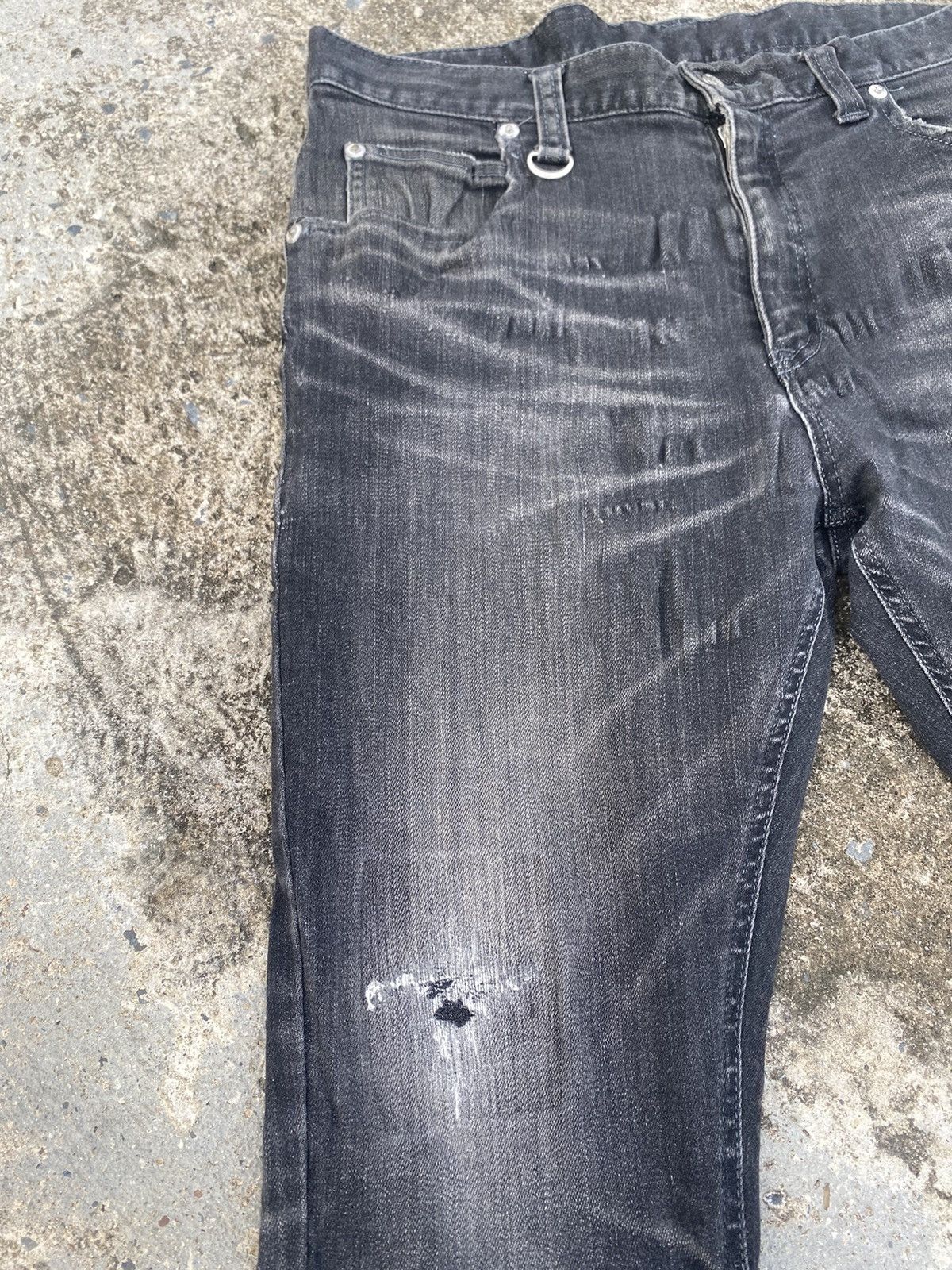 uniform experiment UE Skinny Phyton Label Jeans Size 32" / US 10 / IT 46 - 3 Thumbnail