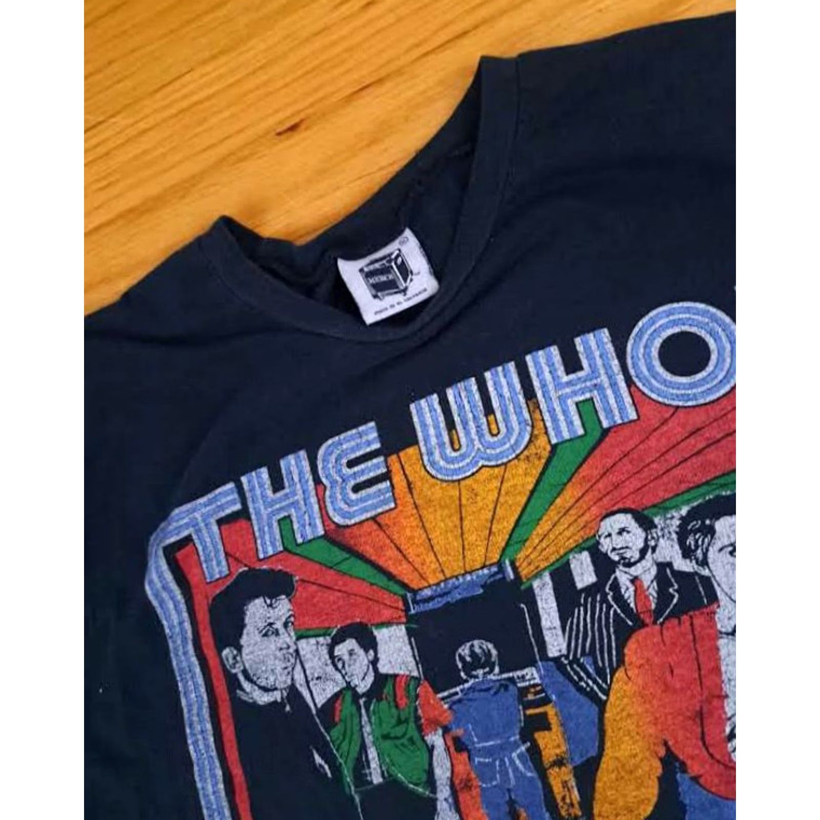 X-LARGE The Who Bids Farewell Rock Roll Shirt Black Stressed X-Large Merch Size US XL / EU 56 / 4 - 7 Thumbnail