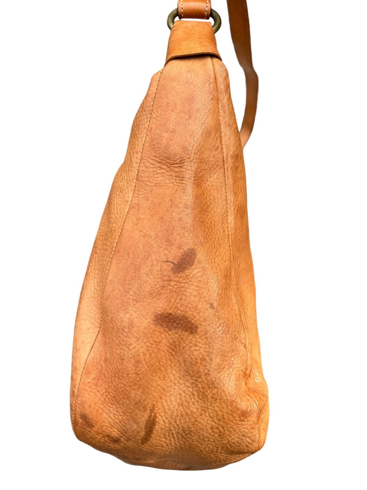 Japanese Brand × Leather CI-VA Japan Faded Patina Leather Bag Banana Size ONE SIZE - 17 Thumbnail