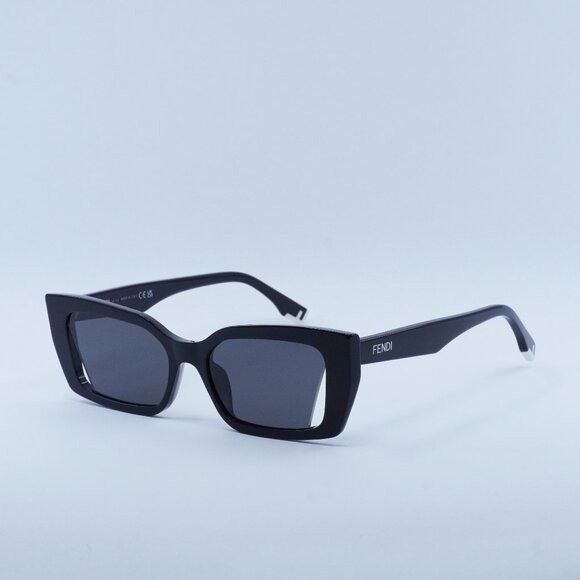 image of New Fendi Fe40032I 01A Black Smoke Sunglasses, Women's