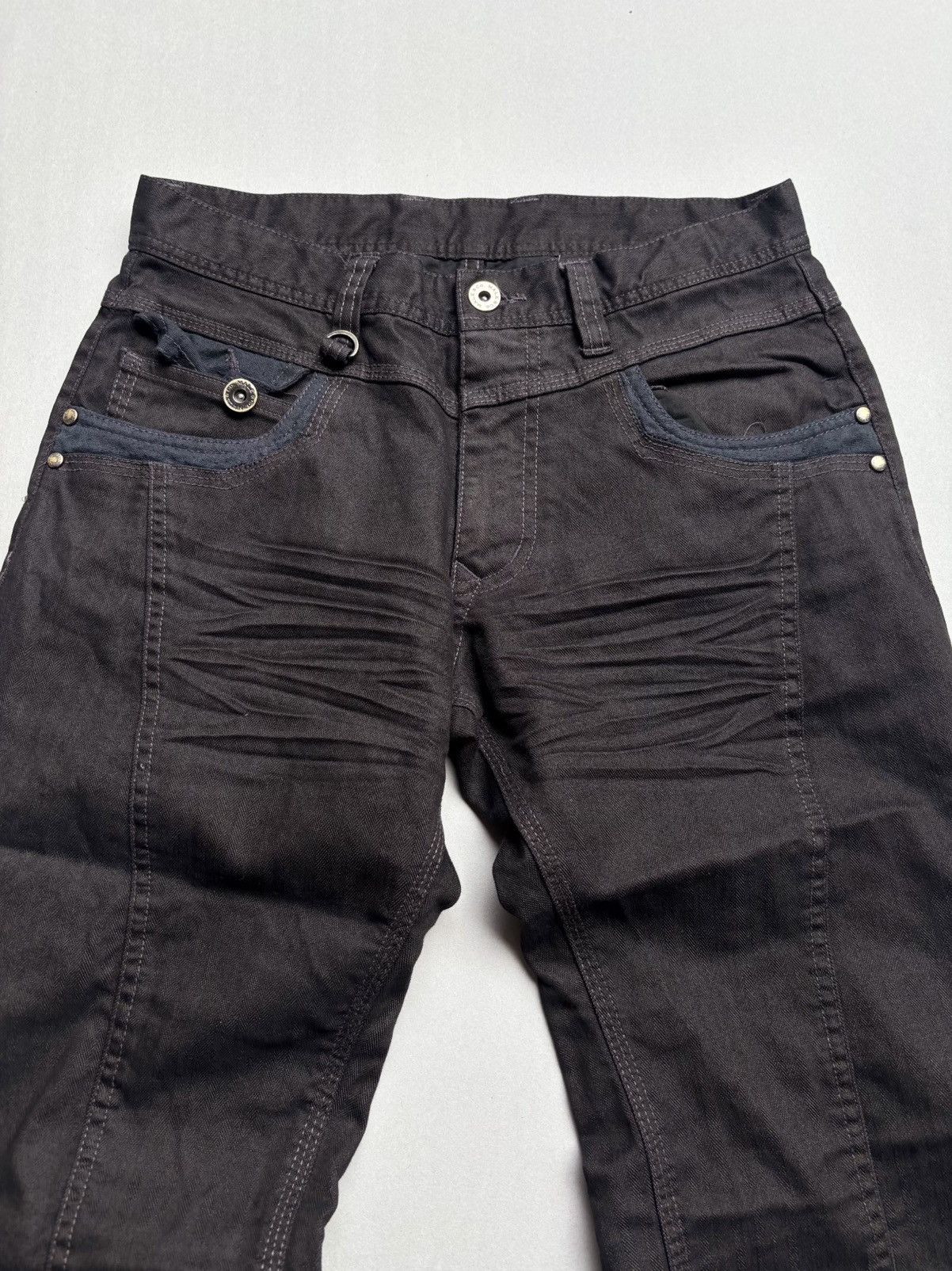 Japanese Brand male & co lace up flare jeans Size US 28 / EU 44 - 3 Thumbnail
