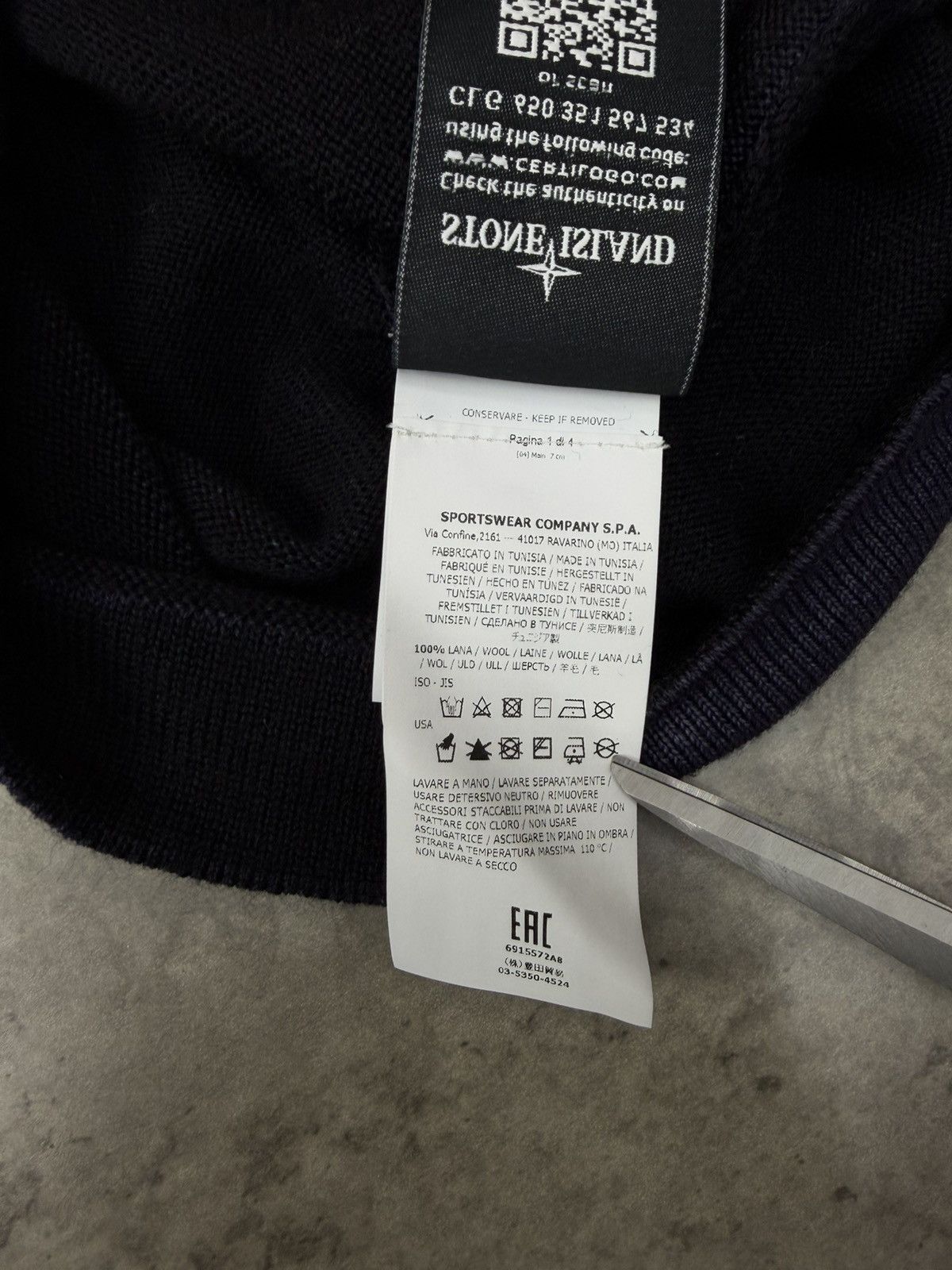 Stone Island Stone Island Fast Dye-Air Brush Wool Sweater Size M Size US M / EU 48-50 / 2 - 13 Thumbnail