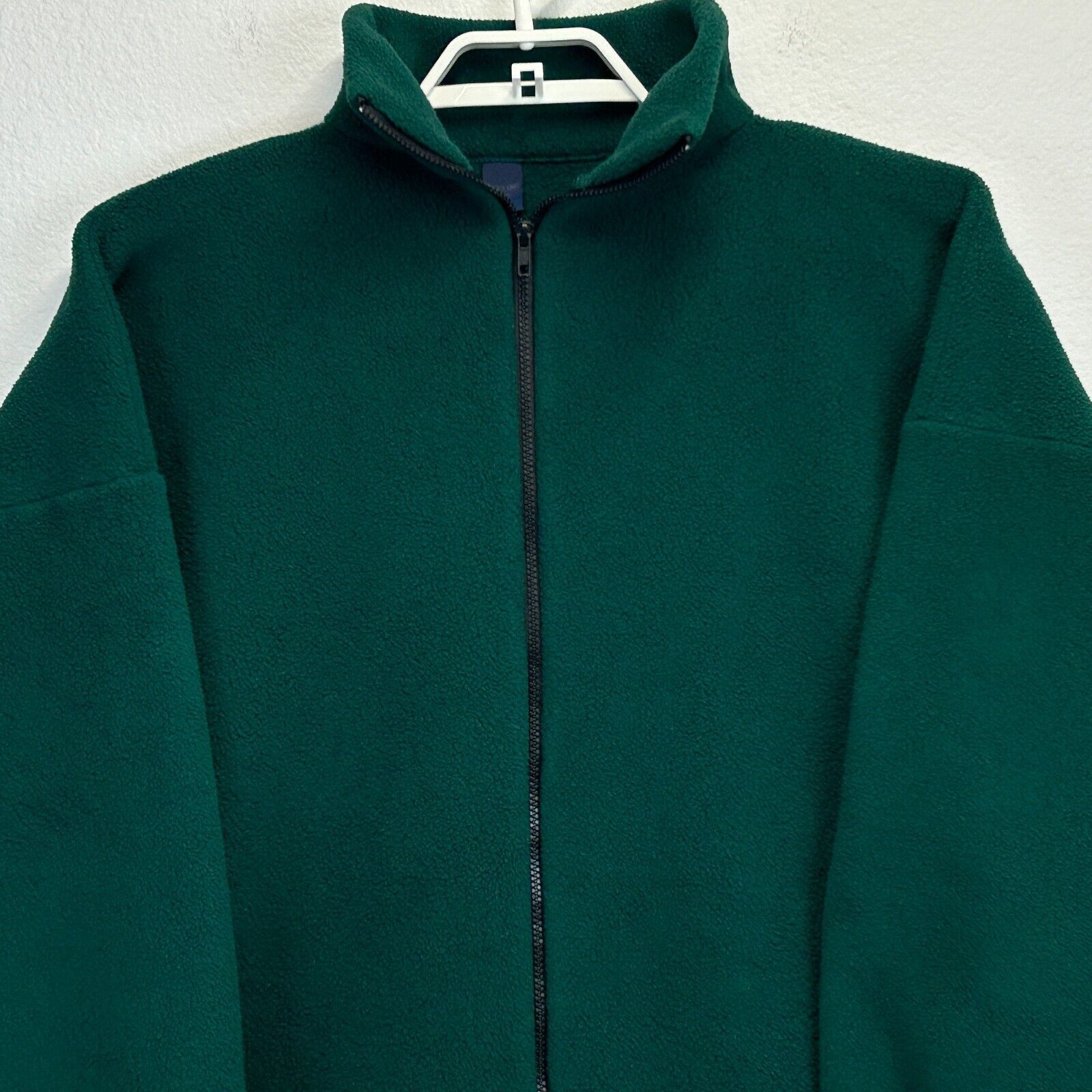Lands' End Vintage Lands End Fleece Pajamas Unisex OSFA Green One Piece Size ONE SIZE - 6 Thumbnail