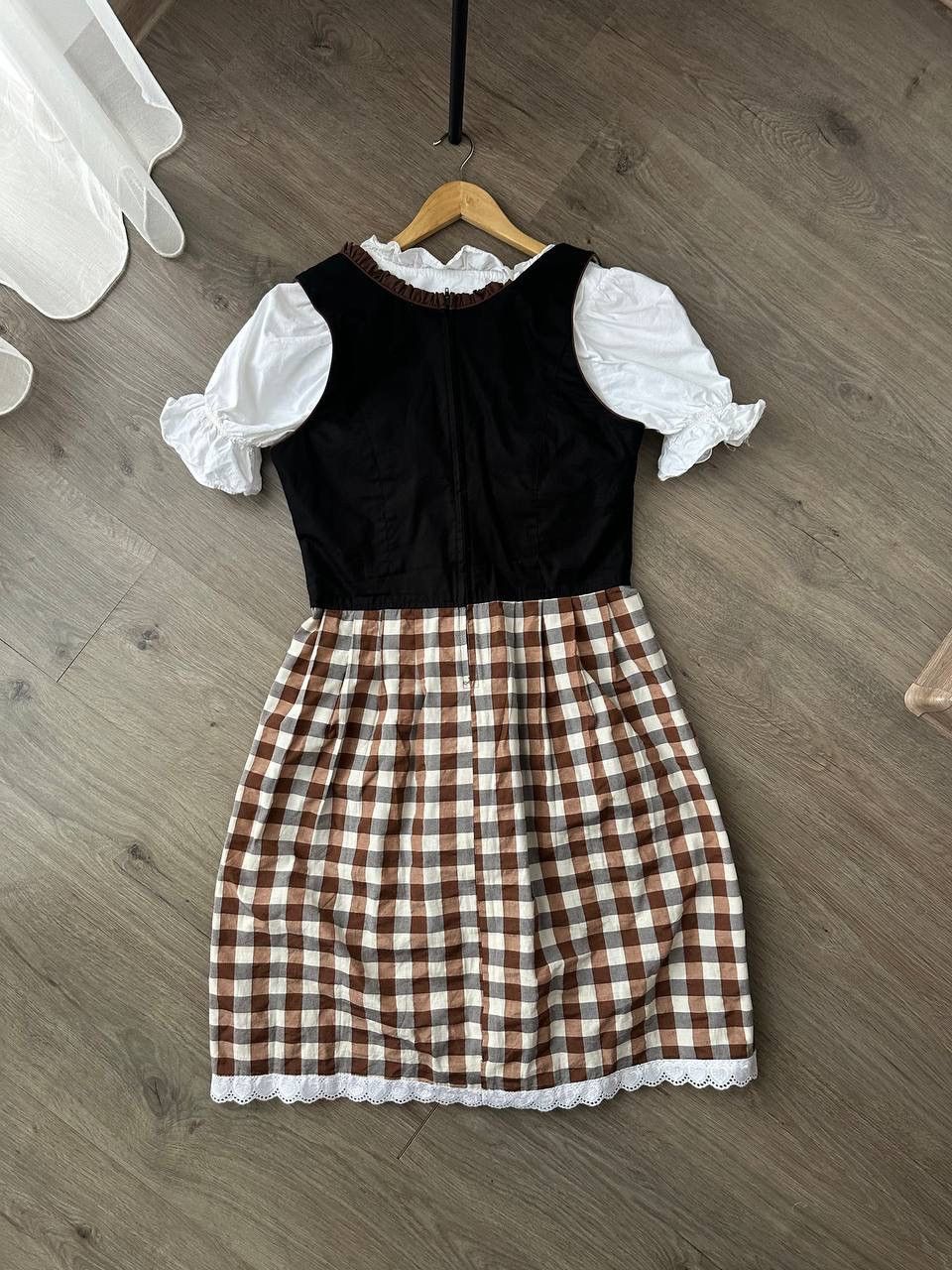 Japanese Brand × Vintage Vintage Alpenmarchen Dirndl Dress Oktoberfesttracht Bavarian Size M / US 6-8 / IT 42-44 - 16 Thumbnail