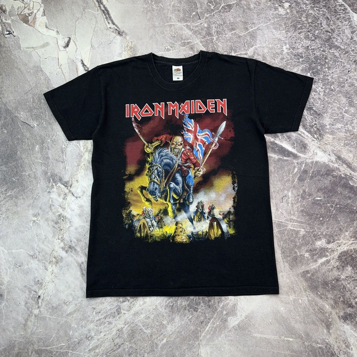 Band Tees × Vintage Vintage 00s Iron Maiden Trooper Skeleton Heavy Metal Rock Size US M / EU 48-50 / 2 - 7 Thumbnail