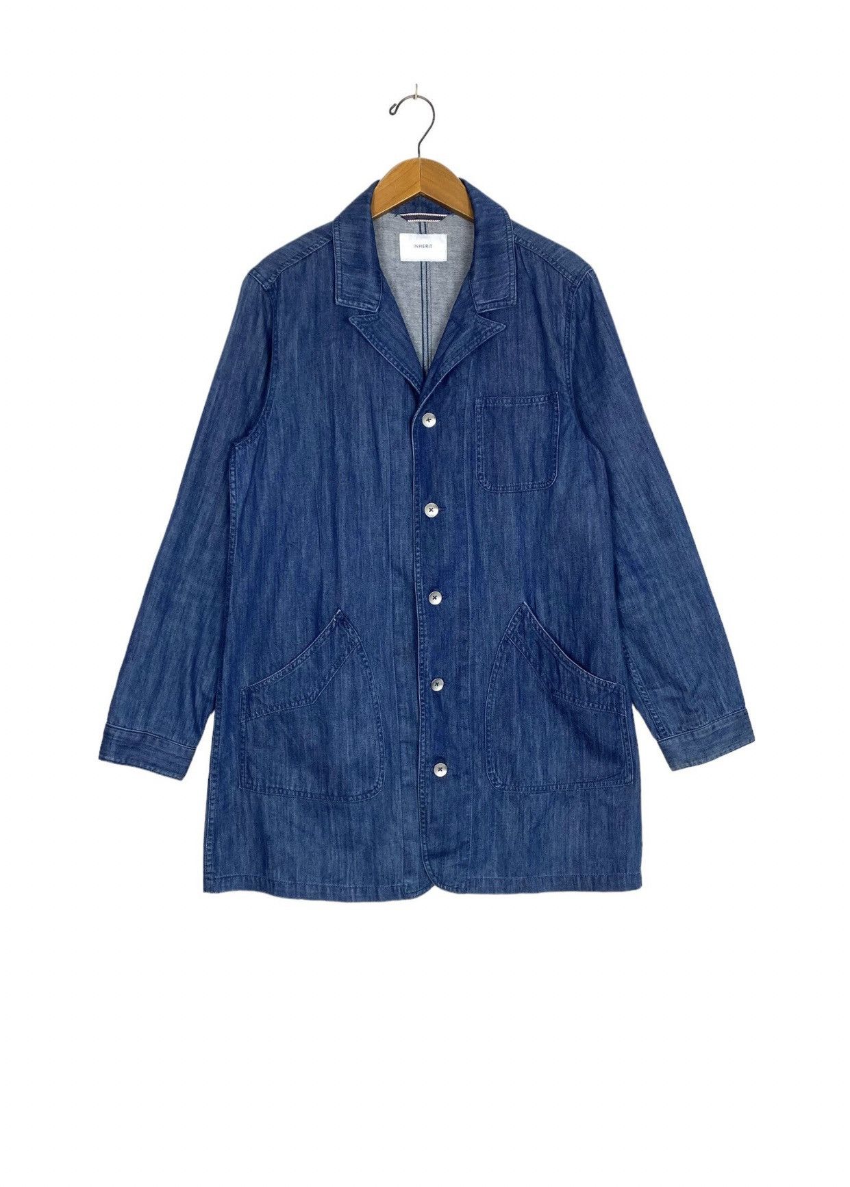 Japanese Brand Rare‼️ Inherit Workwear Long Denim Jacket Size US M / EU 48-50 / 2 - 1 Thumbnail