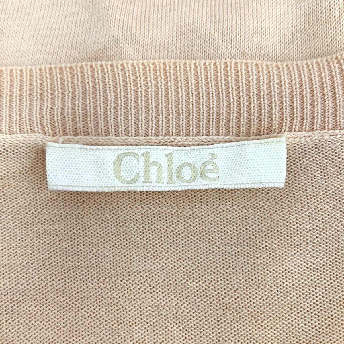 Chloe Chloe Spliced Long Sleeve Knit Sweater K26WX Size S / US 4 / IT 40 - 5 Thumbnail