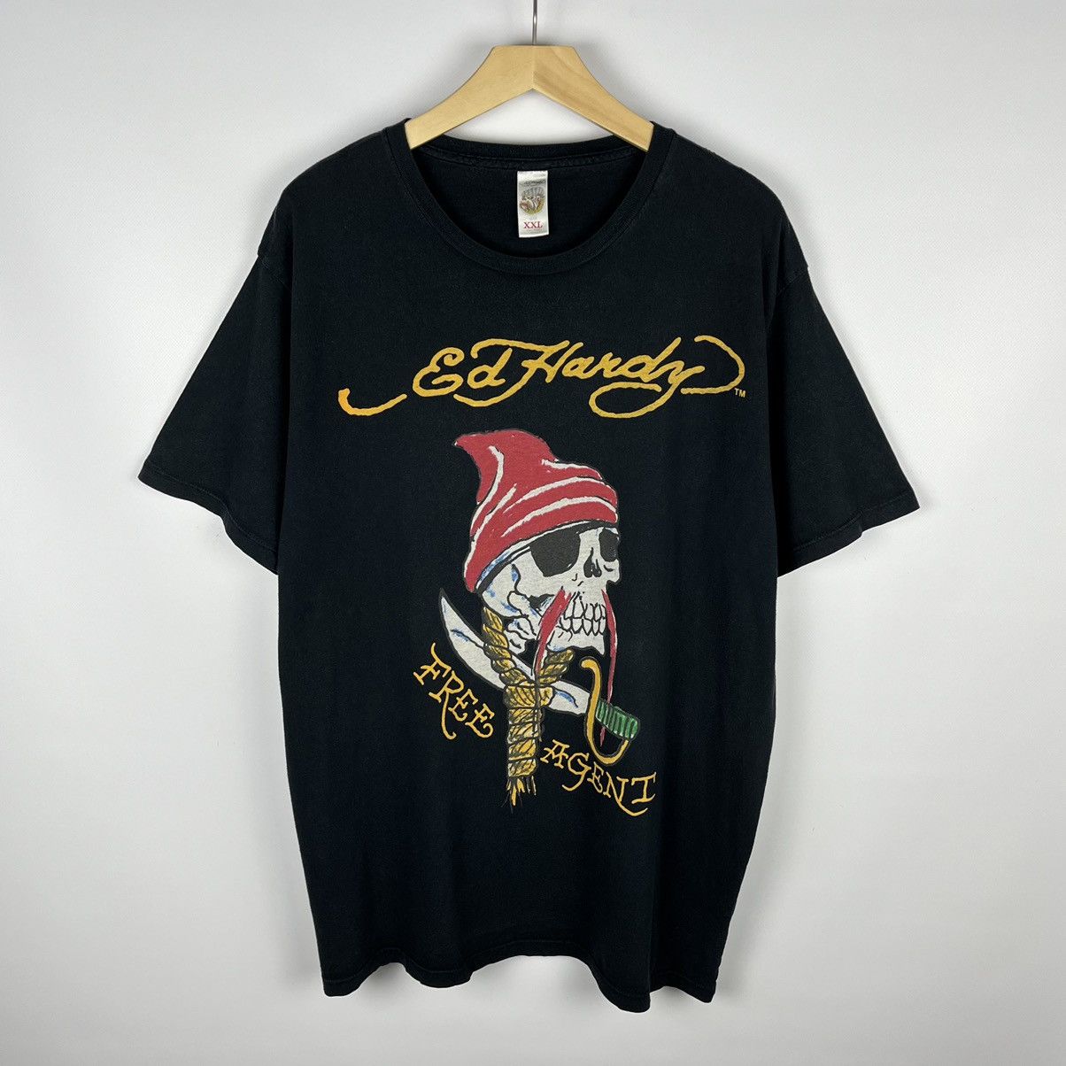 Vintage Ed Hardy skulls y2k big logo tee 90’s