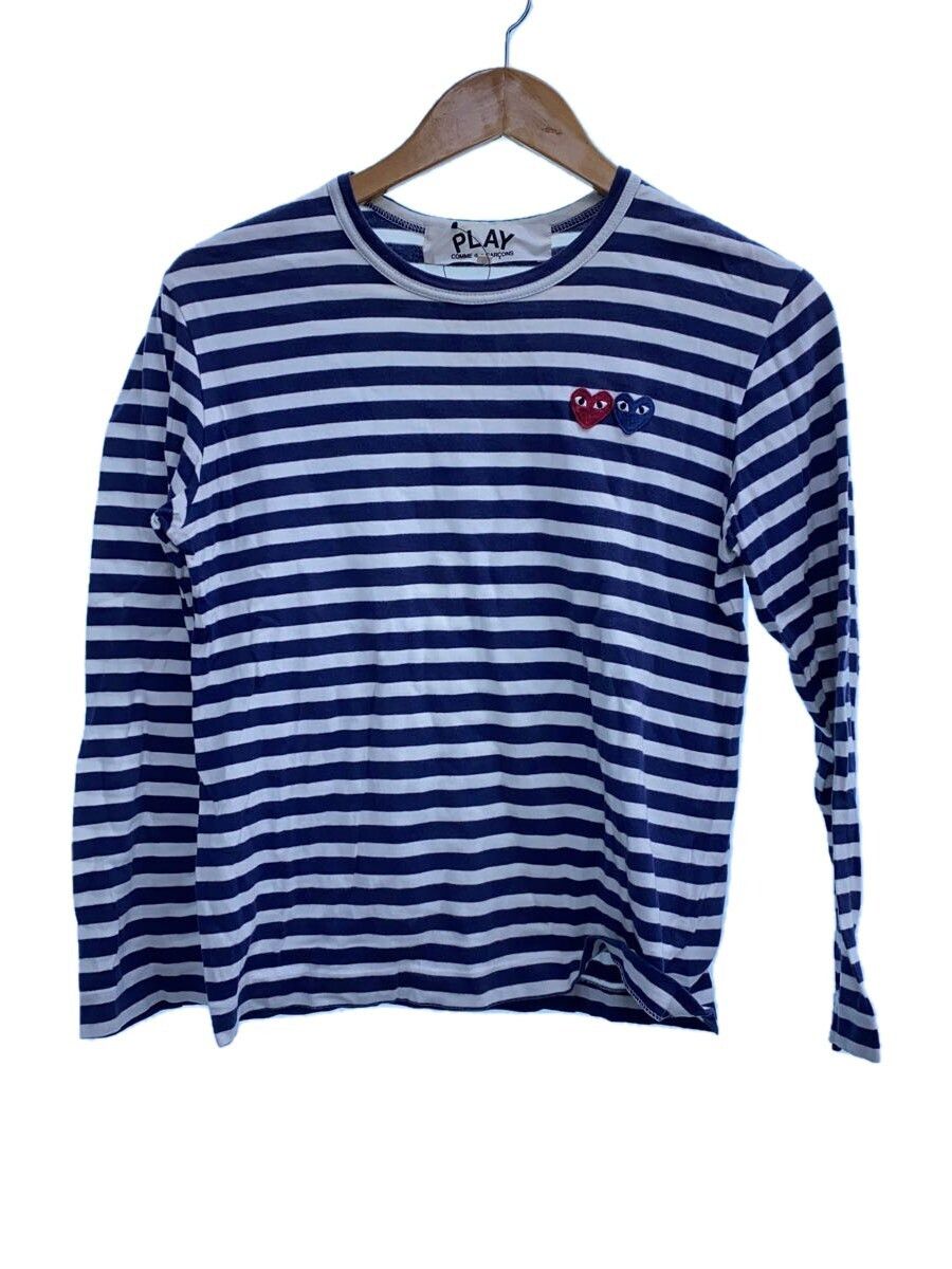 T-Shirts Border Pattern Long Sleeve Navy