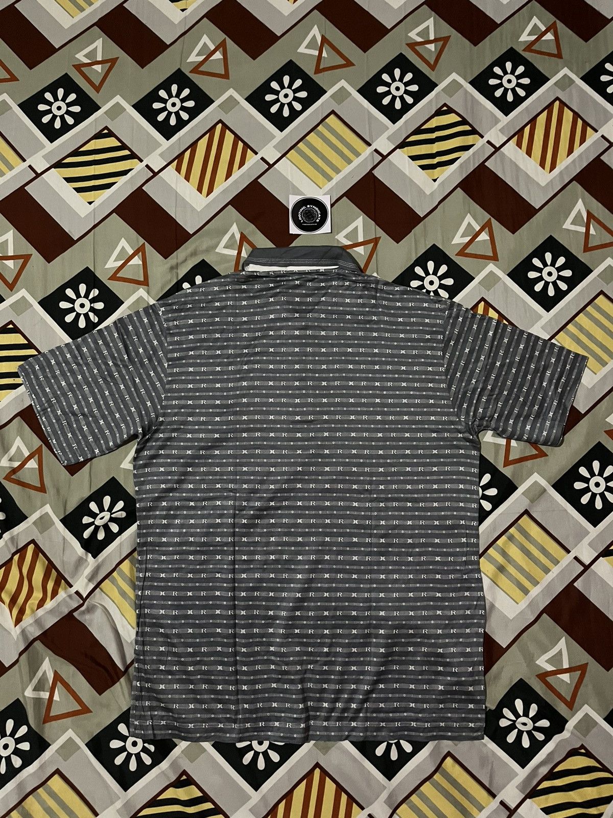 Designer × Vintage 🔥 Vintage Ambassador Roberta Italy AOP Polo Shirt Size US L / EU 52-54 / 3 - 3 Thumbnail