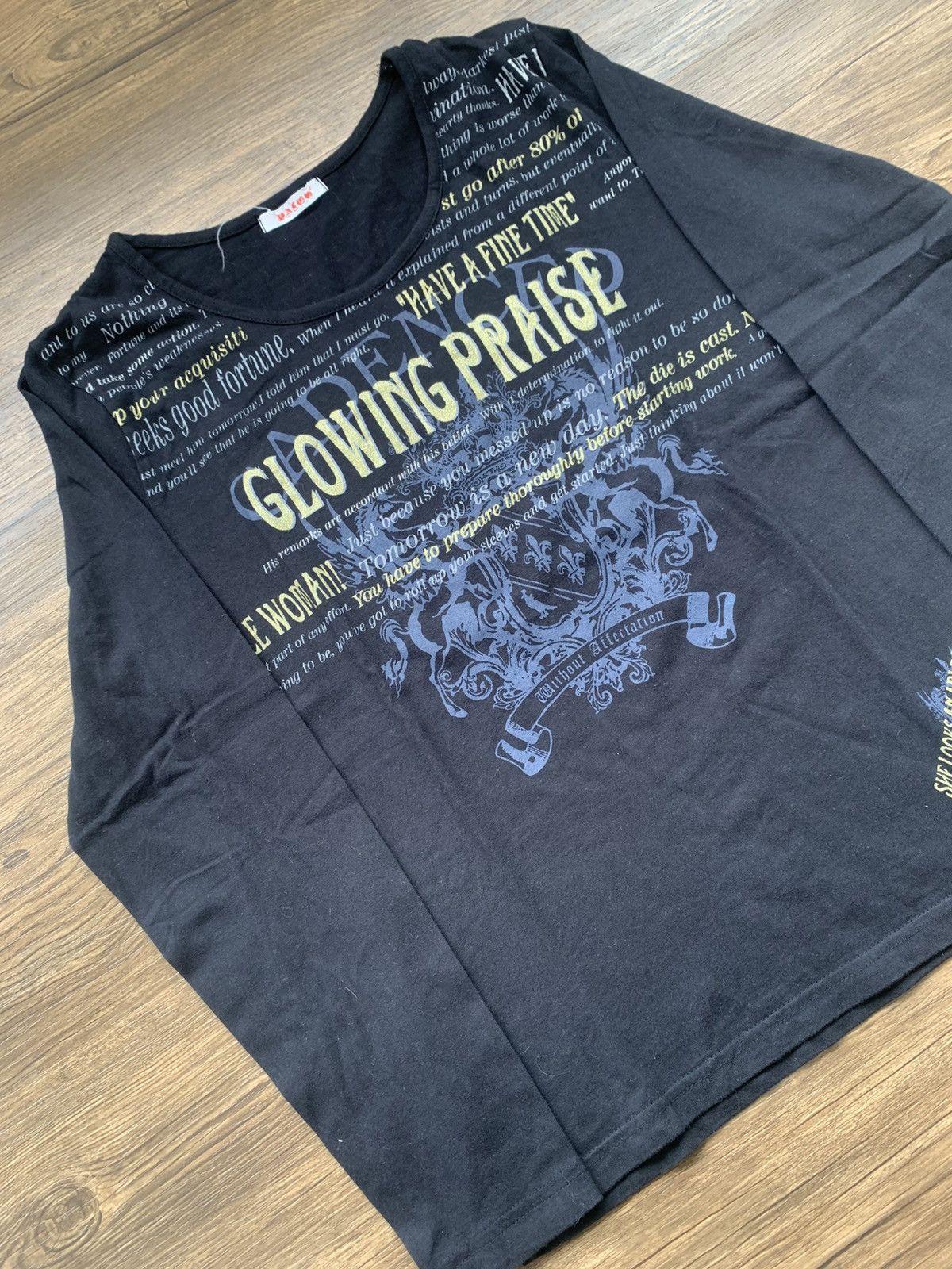 Le Grande Bleu (L.G.B.) 2000s japanese archive glowing praise poem longsleeve tee Size US L / EU 52-54 / 3 - 2 Thumbnail