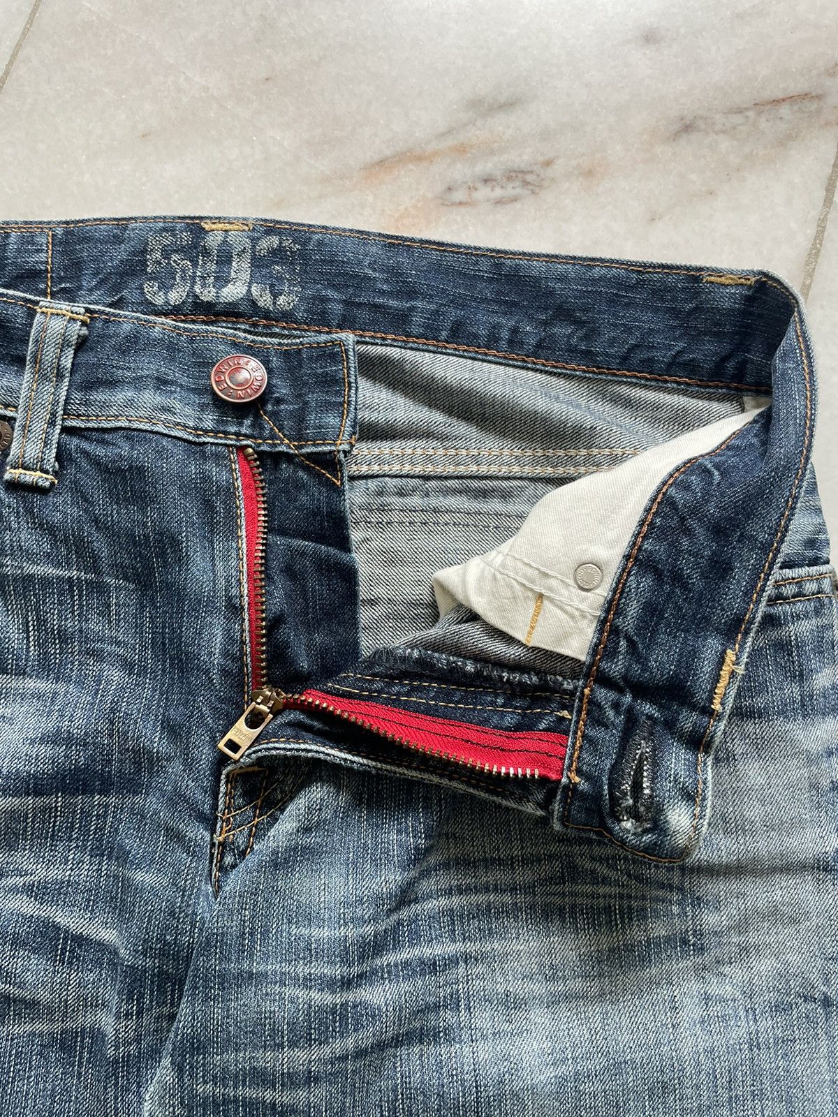 Edwin Vintage Edwin Blue Trip Jeans Size US 31 - 5 Thumbnail