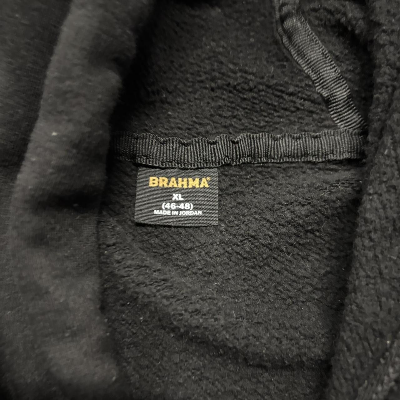 Japanese Brand × Vintage Crazy Vintage Y2K/2000s Black Blank Heavyweight Essential Hoodie! Size US XL / EU 56 / 4 - 6 Thumbnail