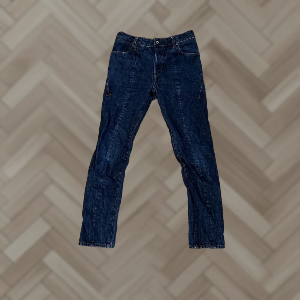 G-Star VINTAGE G Star Raw Lanc 3D Jeans Male Regular Dark Wash Blue Denim Shirt? Size US 30 / EU 46 - 1 Thumbnail