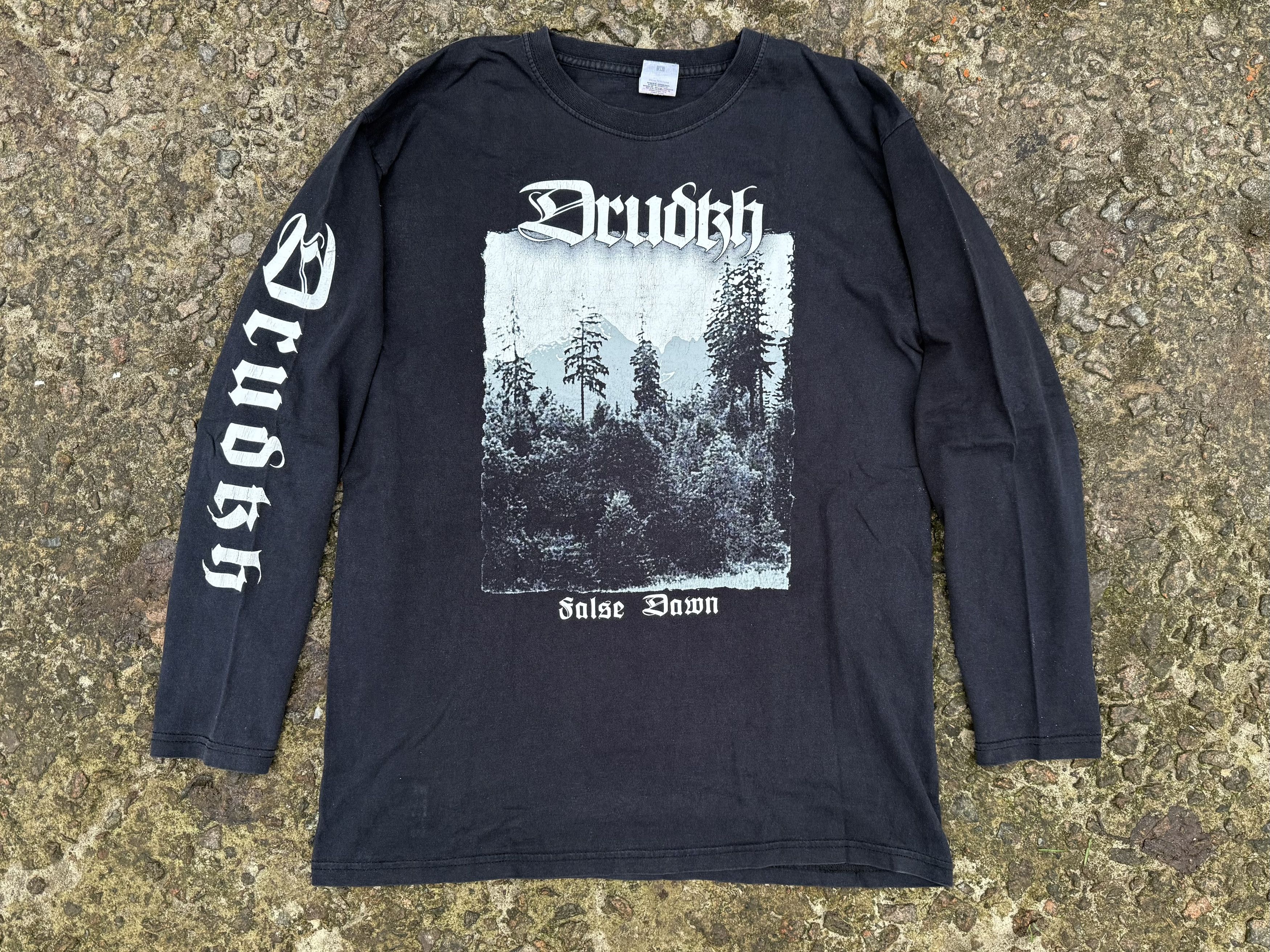 Band Tees Drudkh black metal band vintage longsleeve tshirt 00s Size US M / EU 48-50 / 2 - 1 Thumbnail