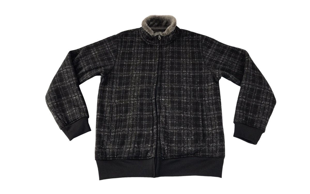 image of Vintage Japanesebrand Bomber Jacket Zipper Double Pocket in Black, Men's (Size Medium)