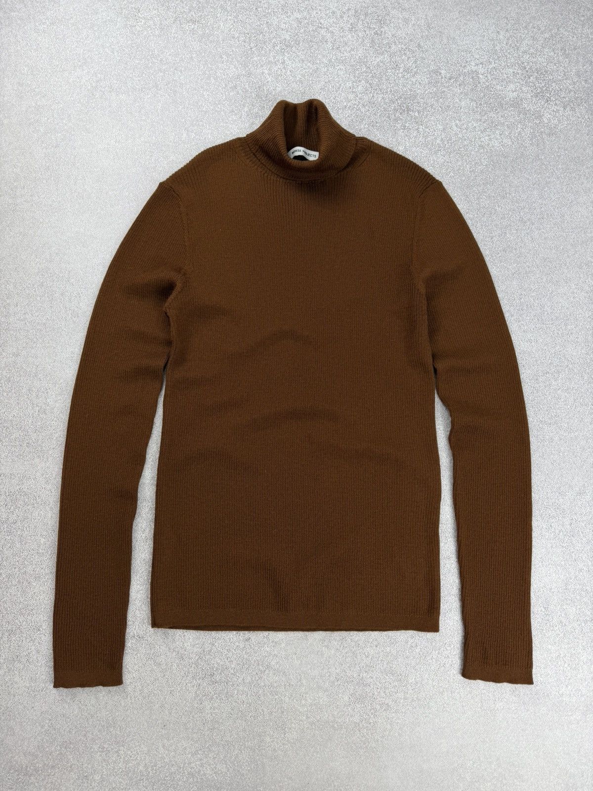 Norse Projects Norse Projects Siri Roll Merino Jumper Brown Size L Size L / US 10 / IT 46 - 1 Thumbnail
