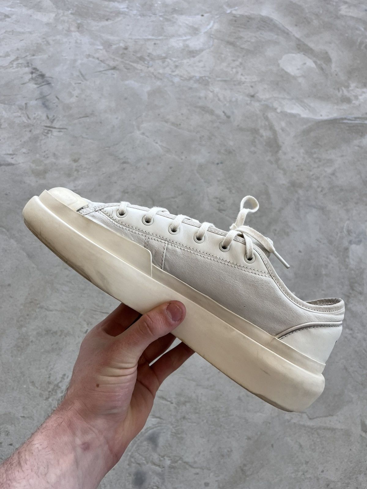 Adidas × Y-3 Vintage Adidas Y3 Ajatu Court Low Sneakers White Leather Y2K Size US 11 / EU 44 - 2 Thumbnail