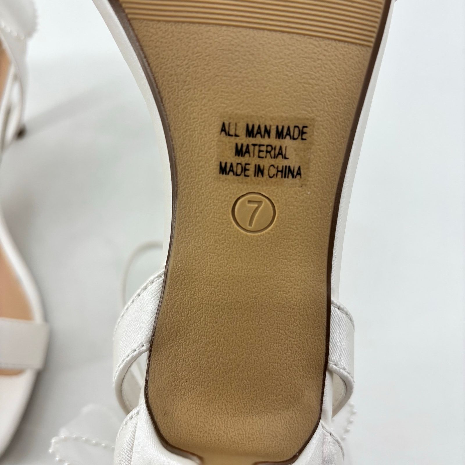 Other White Womens Sz 7 Wandals Heels Wedding Romantic Bride Party Size US 7 / IT 37 - 5 Thumbnail