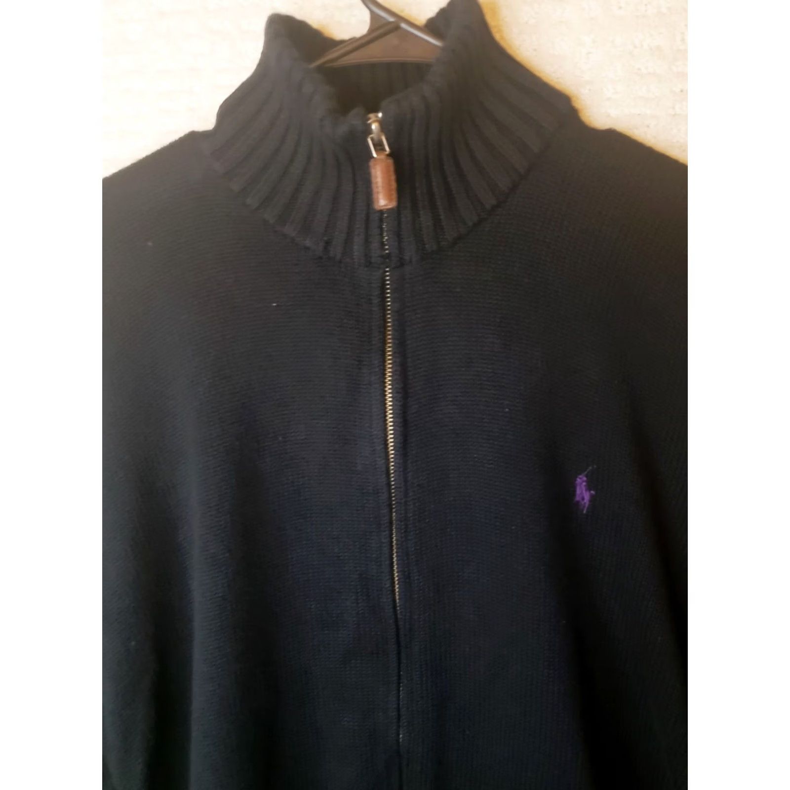 Polo Ralph Lauren Polo Ralph Lauren 1/4 Zip Sweater Mens XL Black Mock Neck Long Sleeve Knit Adult Size US XL / EU 56 / 4 - 3 Thumbnail