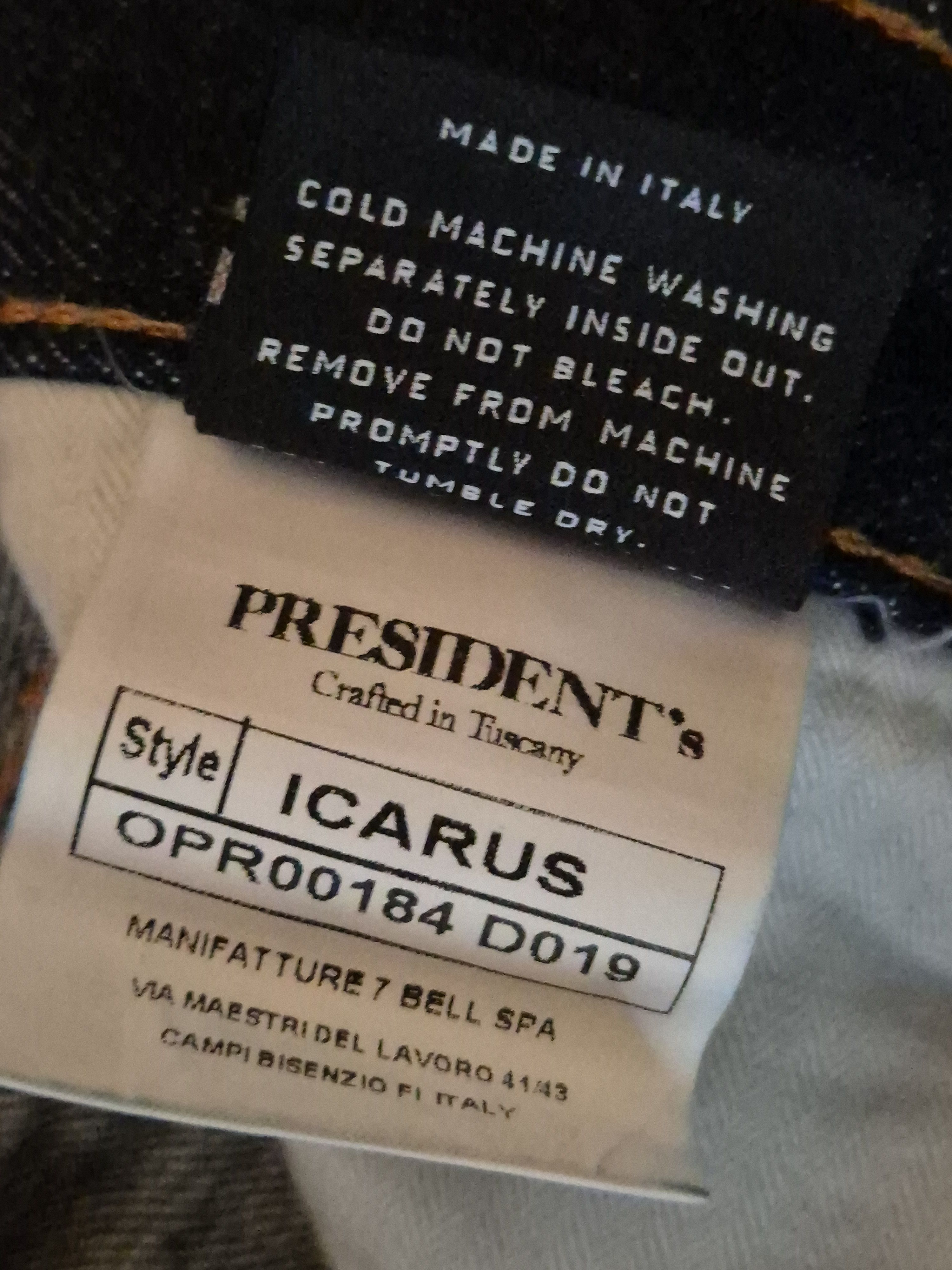 President's Japanese selvedge raw denim jean "Icarus" Size US 31 - 5 Thumbnail