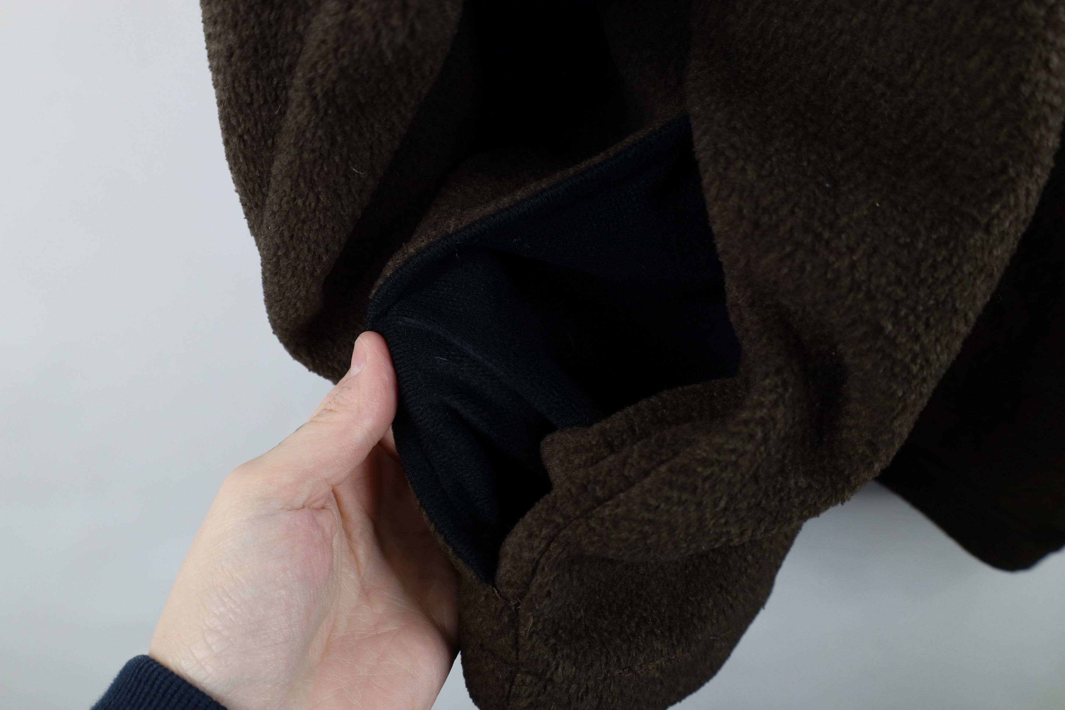 Vintage Vintage 90s Streetwear Herringbone Half Zip Fleece Sweater Size US L / EU 52-54 / 3 - 7 Thumbnail