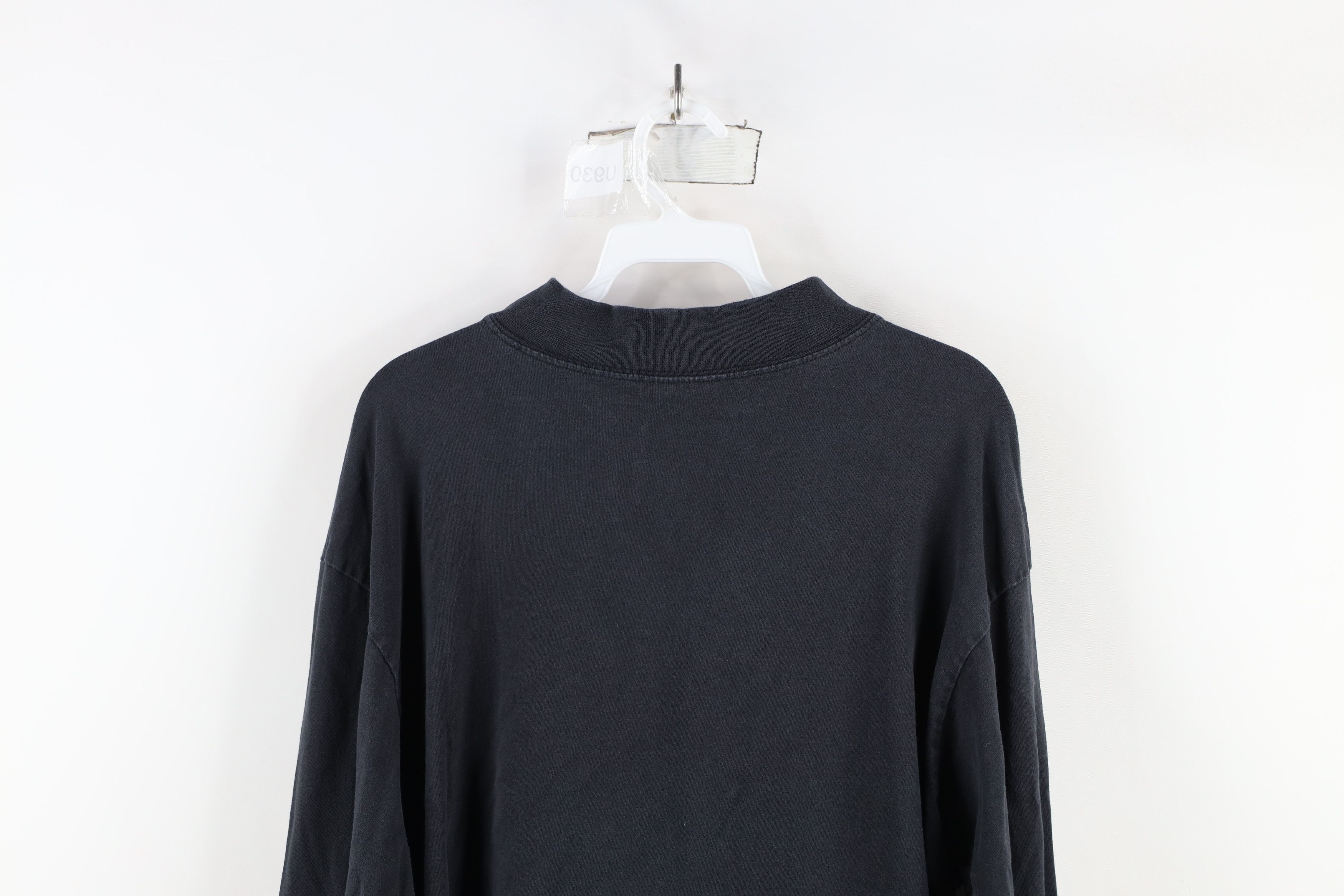 Vintage Vintage 90s Streetwear Cotton Mock Neck Long Sleeve T-Shirt Size US L / EU 52-54 / 3 - 13 Thumbnail