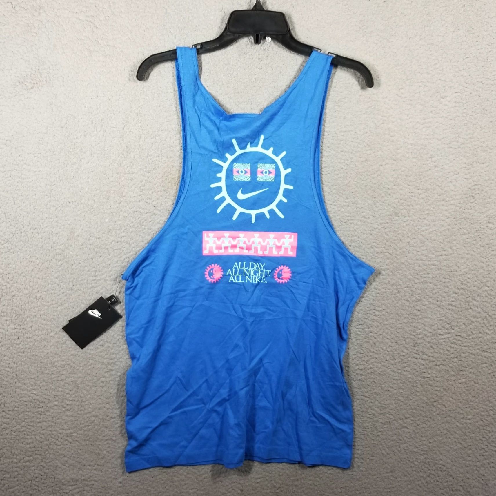Nike Nike Sportswear Festival Tank Shirt Mens XS Blue/Multicolor New Size US XS / EU 42 / 0 - 2 Thumbnail