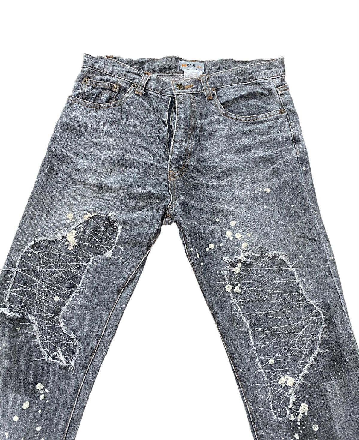 Japanese Brand JAPANESE BRAND DISTRESS PAINTED SPLASH DESIGN BY GAME Size US 30 / EU 46 - 5 Thumbnail