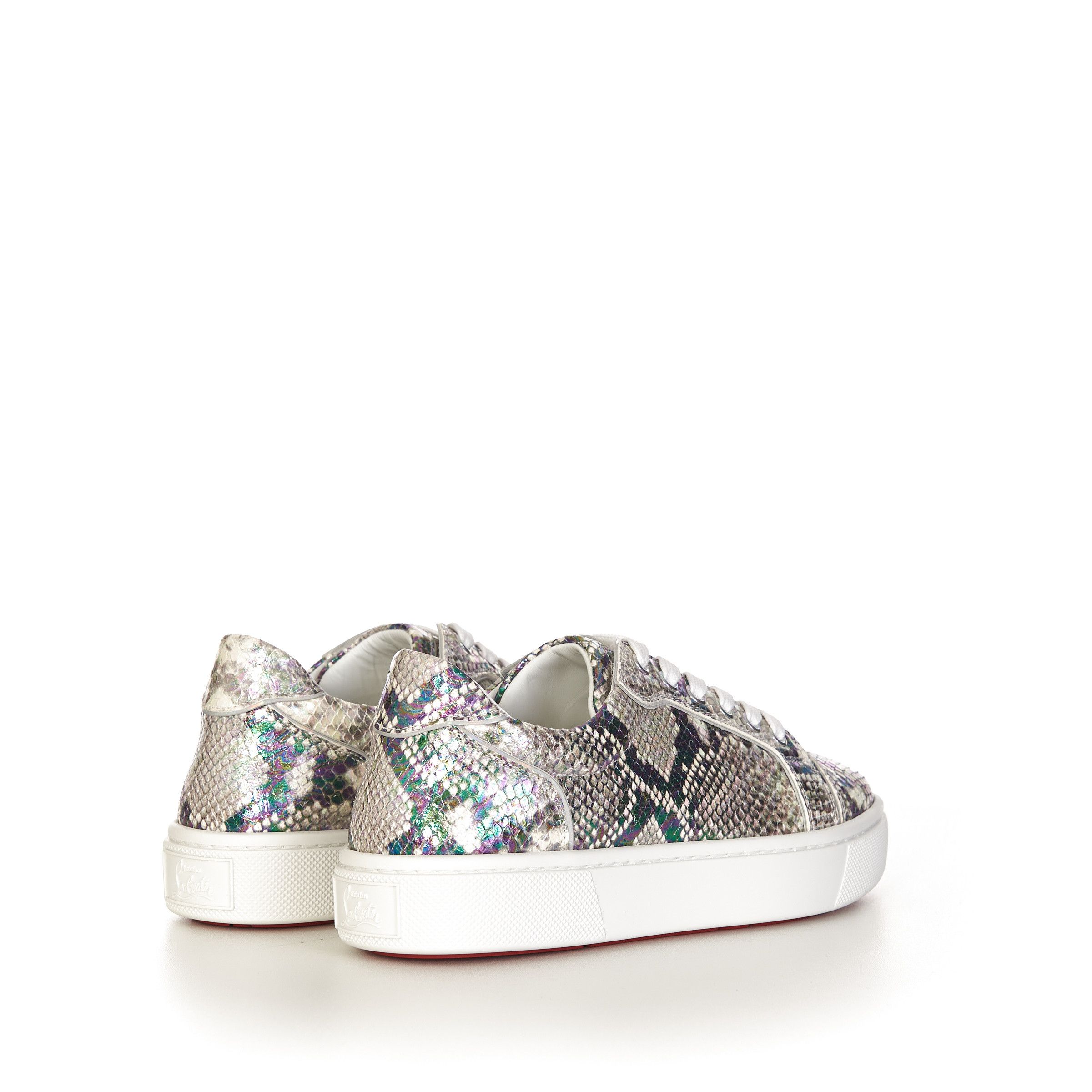 Christian Louboutin Lowtop Sneakers Vieirissima In Roccia Snakeskin Leather Size US 5 / IT 35 - 7 Thumbnail