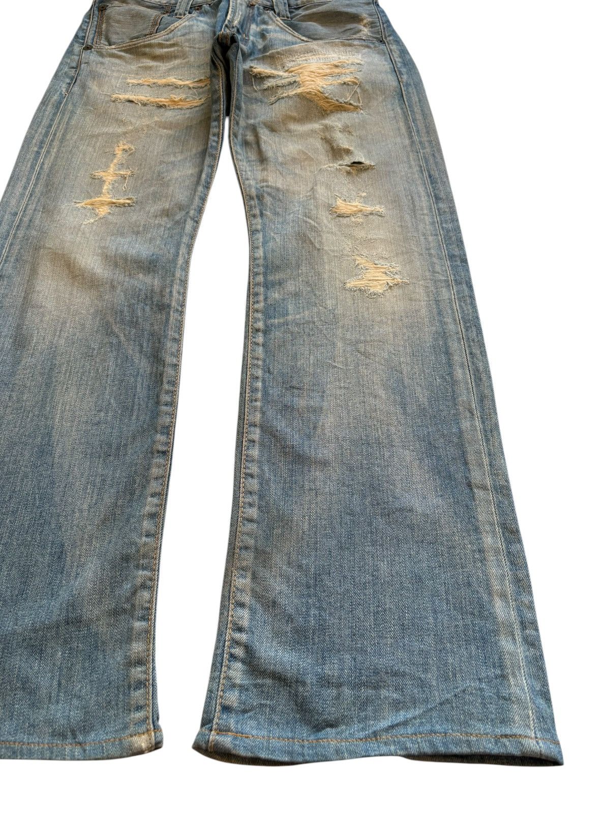 Levi's × Levi's Vintage Clothing Vintage 90s Levis 508 Mud Wash Distressed Rip Bootcut Jeans Size US 31 - 7 Thumbnail