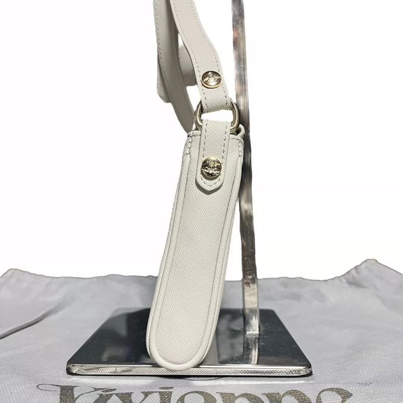 Vivienne Westwood Vivienne Westwood size os White magnetic clip crossbody bag Size ONE SIZE - 5 Thumbnail