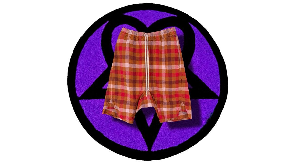 Rick Owens Rick Owens Plaid Shorts Size US 32 / EU 48 - 1 Thumbnail