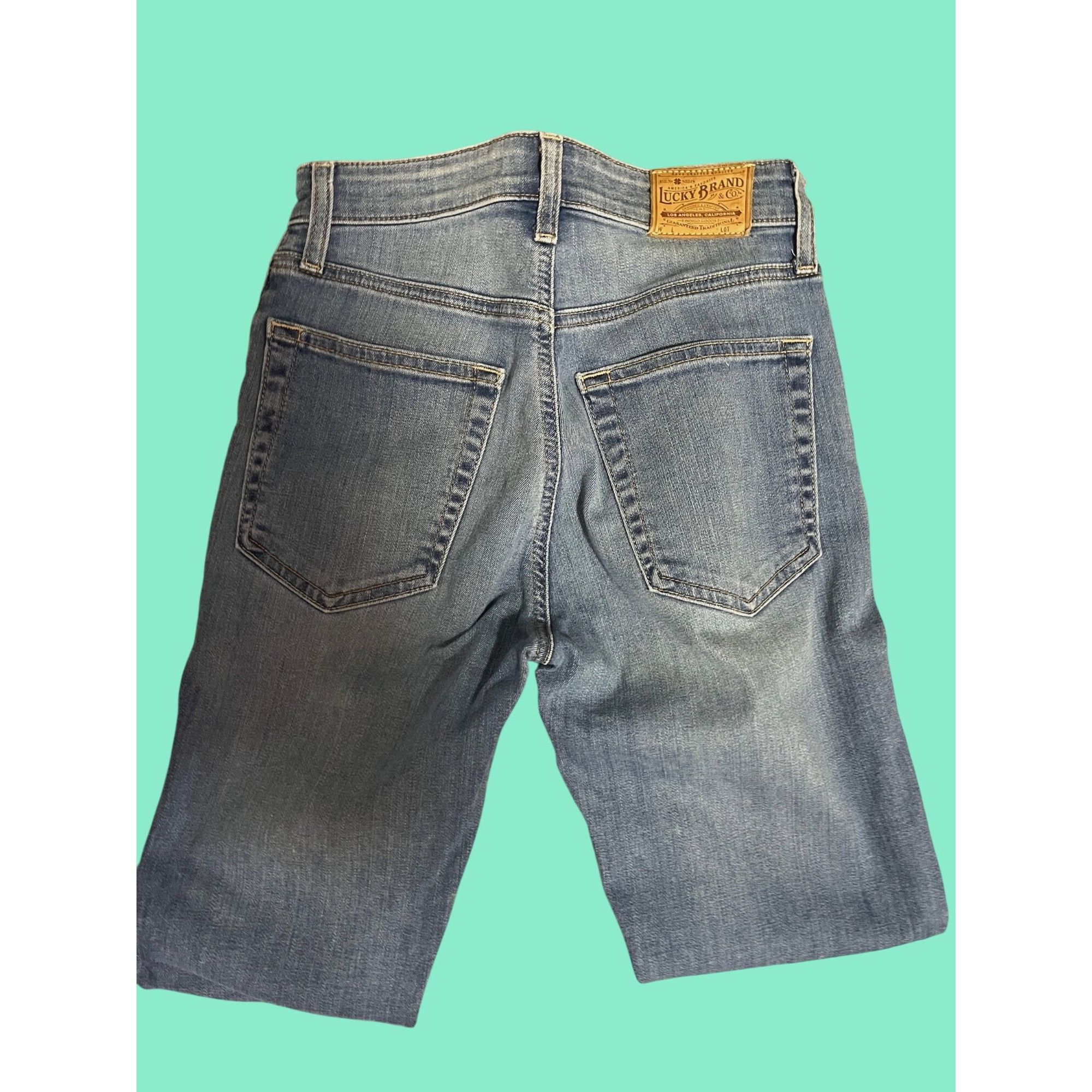 Lucky Brand Lucky Brand Womens Bridgette Crop Button Fly Skinny Jeans Si Size 24" / US 00 / IT 34 - 3 Thumbnail