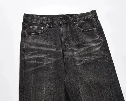 Japanese Brand × Jean Y2K Straight Vintage Distressed Washed Baggy Jean Size US 32 / EU 48 - 4 Thumbnail